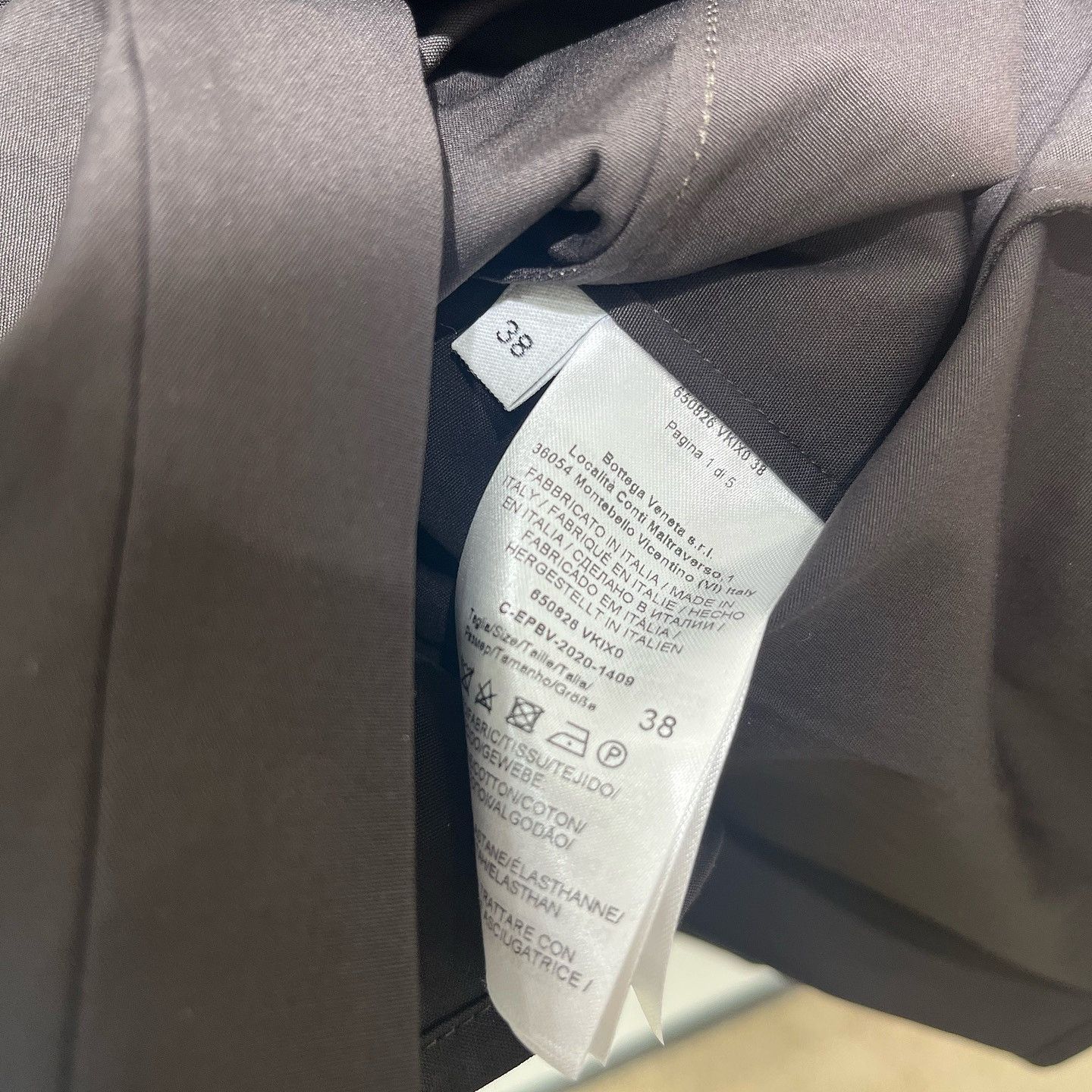 Bottega Veneta Bottega Veneta Geometric Detail Button Up Shirt Size 38 Size XS / US 0-2 / IT 36-38 - 4 Thumbnail