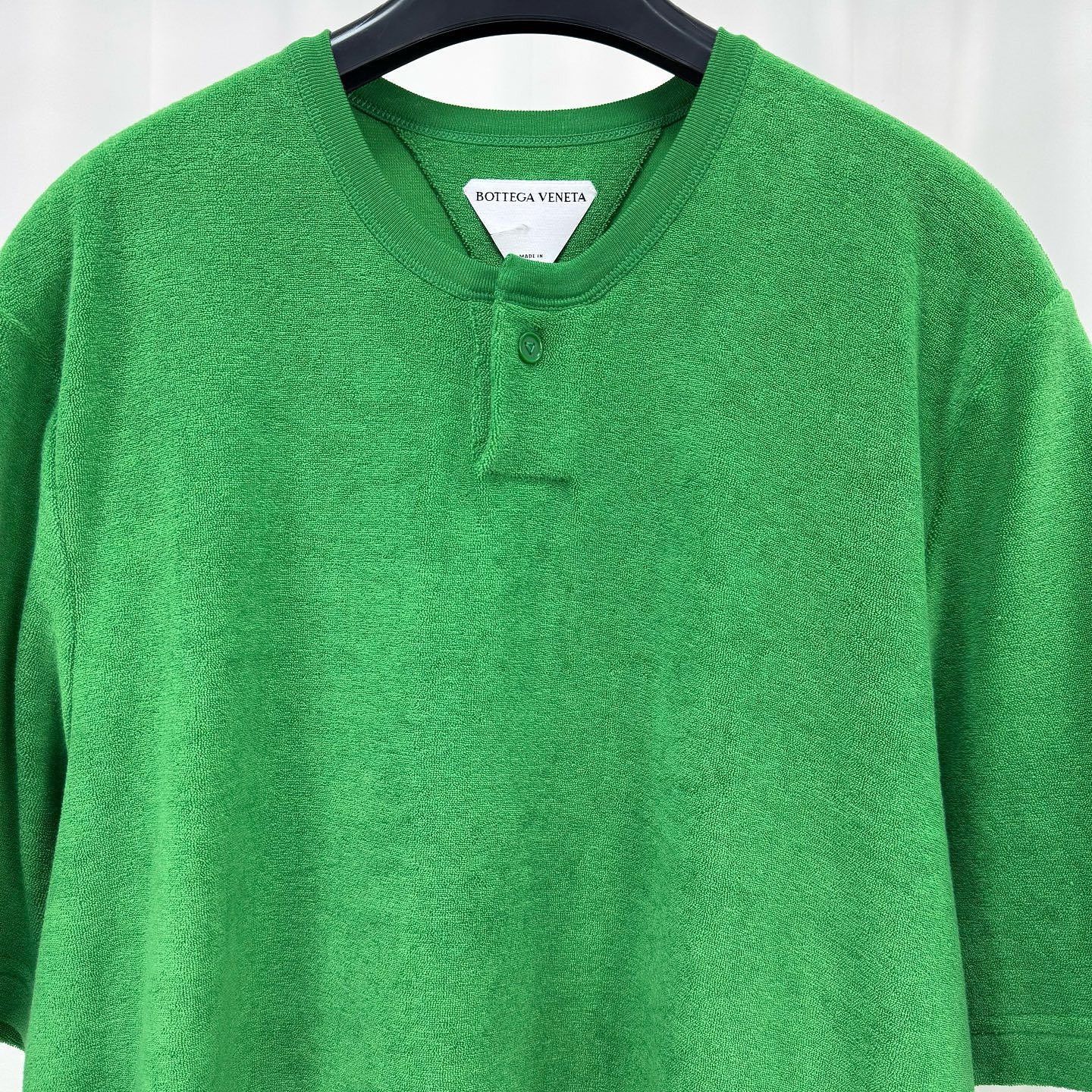 Bottega Veneta Bottega Veneta Green Henley Polo Shirt Size L Size US L / EU 52-54 / 3 - 5 Thumbnail