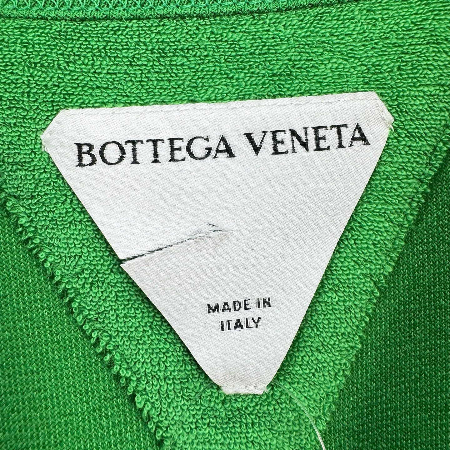 Bottega Veneta Bottega Veneta Green Henley Polo Shirt Size L Size US L / EU 52-54 / 3 - 3 Thumbnail