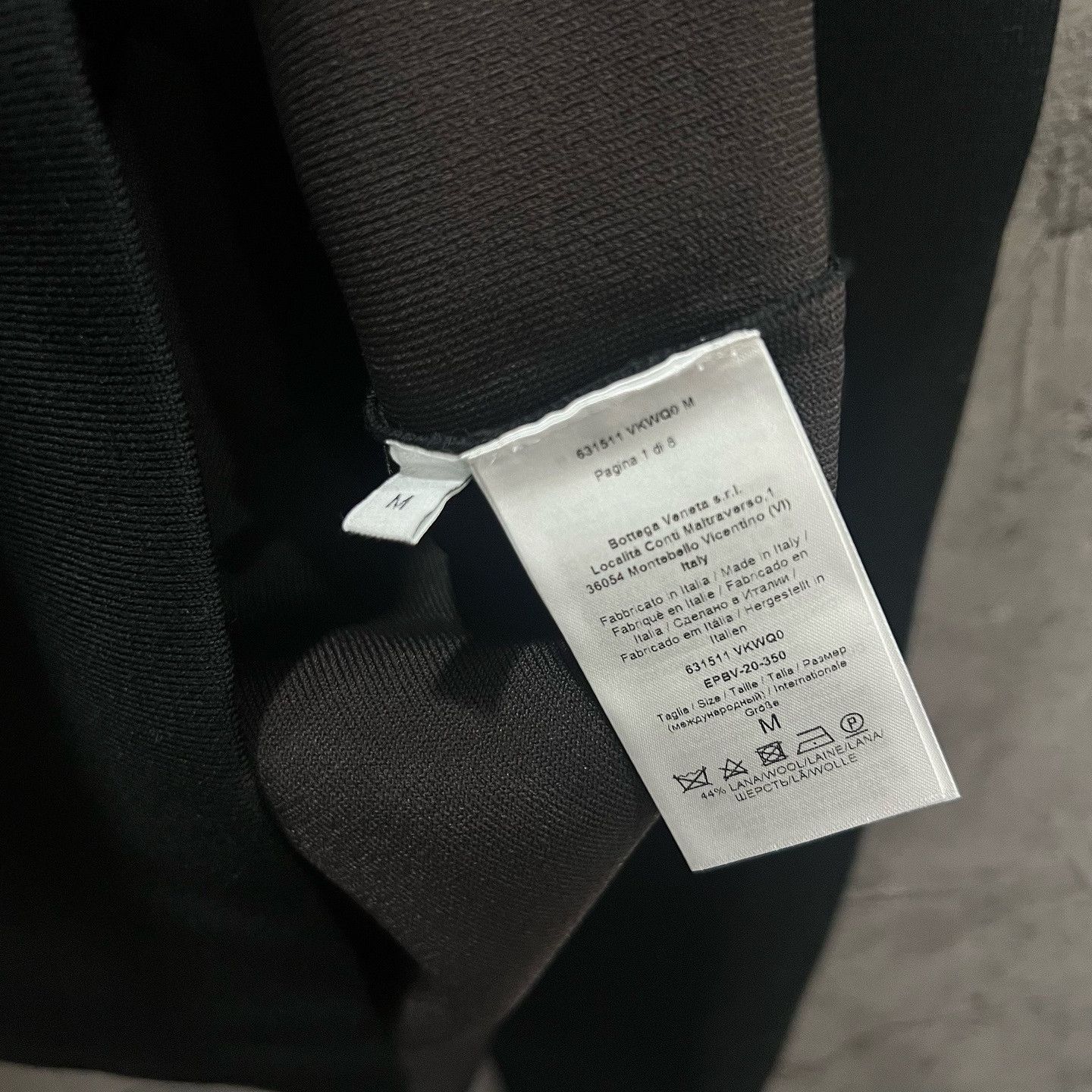 Bottega Veneta Bottega Veneta Black Wool Blend Crewneck Sweatshirt Size M Size US M / EU 48-50 / 2 - 4 Thumbnail