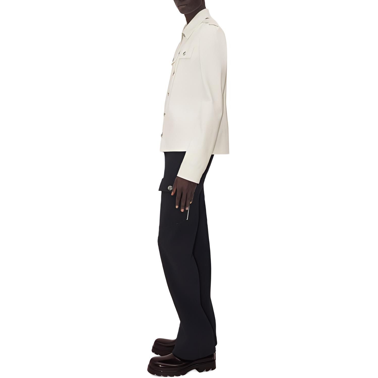 Bottega Veneta Bottega Veneta Canvas Pocket Shirt Size M Size US M / EU 48-50 / 2 - 7 Thumbnail