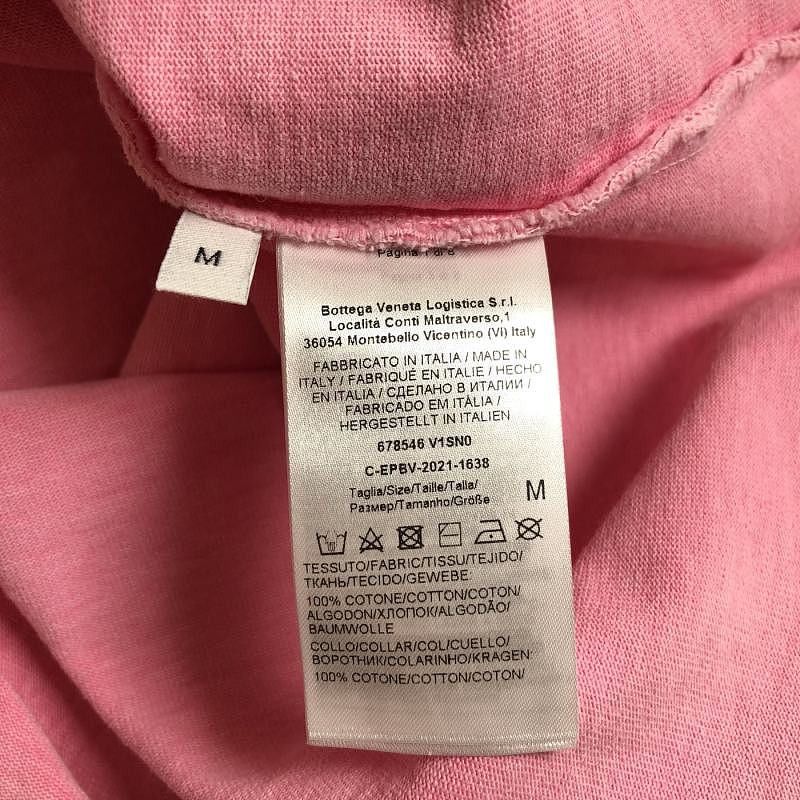 Bottega Veneta Bottega Veneta Pink Short Sleeve T-Shirt Size M Size M / US 6-8 / IT 42-44 - 4 Thumbnail