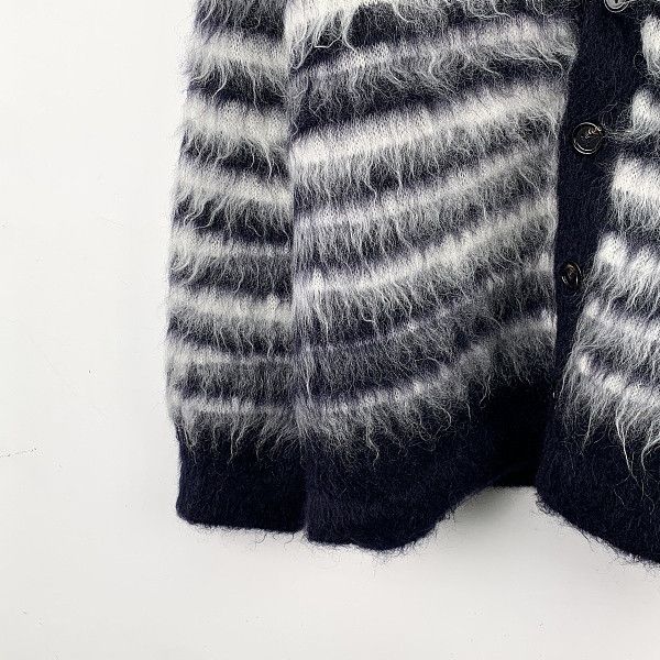 Bottega Veneta Bottega Veneta Mohair Stripe Cardigan Size L Size L / US 10 / IT 46 - 6 Thumbnail