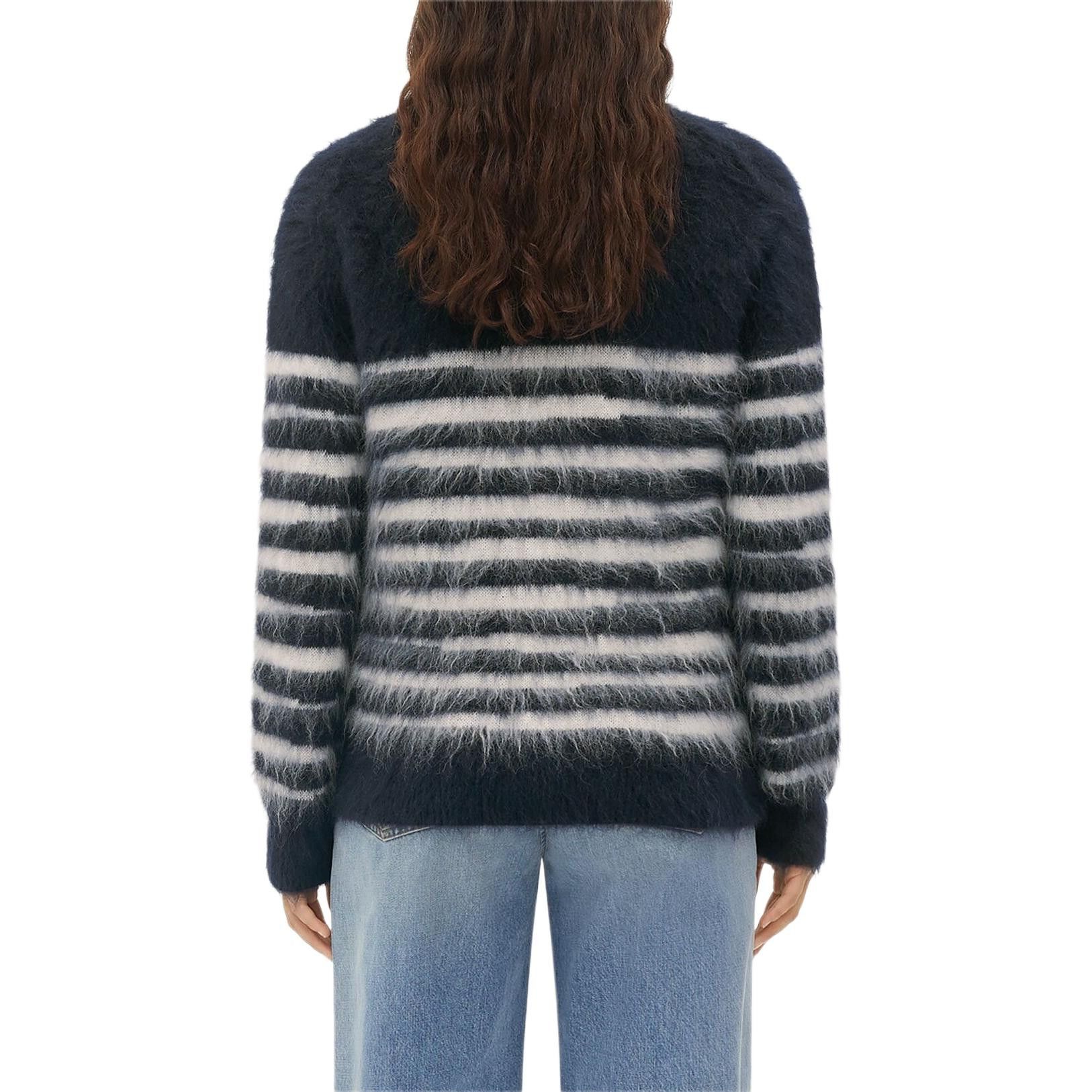 Bottega Veneta Bottega Veneta Mohair Stripe Cardigan Size L Size L / US 10 / IT 46 - 8 Thumbnail