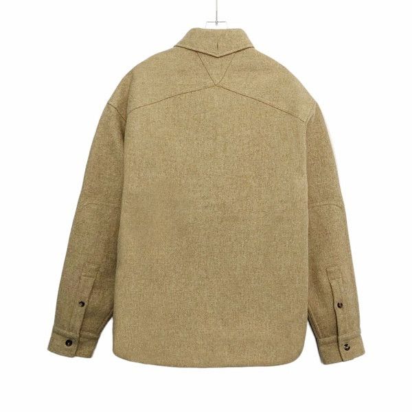 Bottega Veneta Bottega Veneta Beige Wool Shirt Jacket Size M Size US XXS / EU 40 - 2 Thumbnail