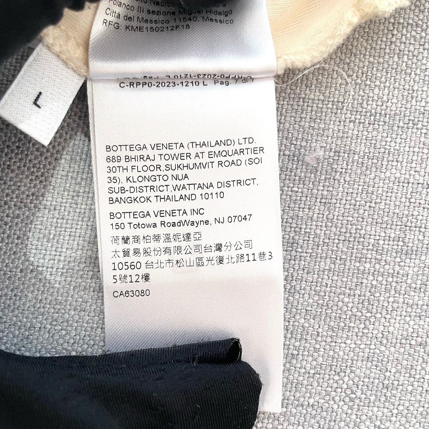 Bottega Veneta Bottega Veneta Jersey Long Sleeve T-Shirt Size L Size US L / EU 52-54 / 3 - 11 Thumbnail