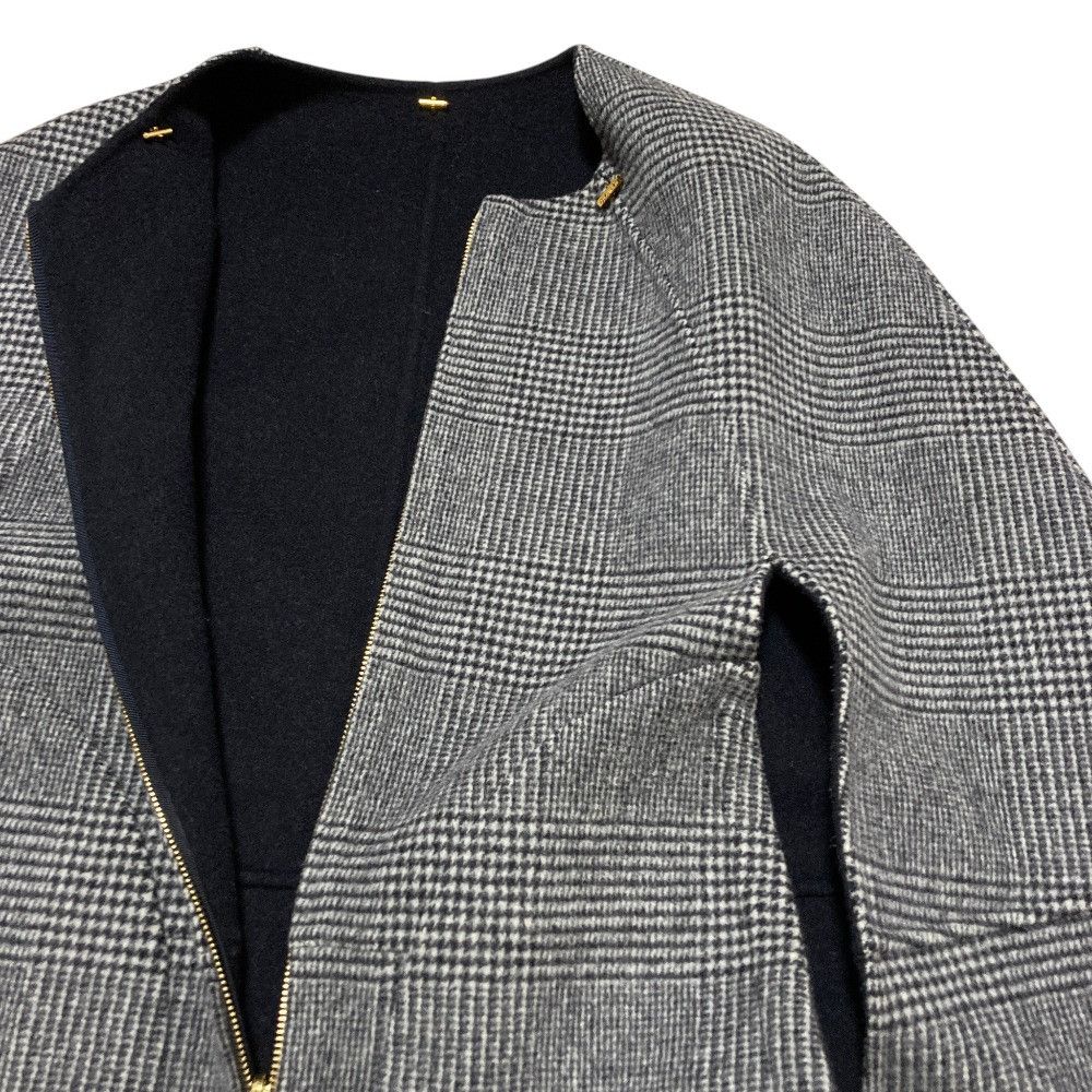 Other Other Drawer Reversible Wool Poncho Coat Textile Outerwear 6522-299-0741 DUTY FREE for USA Size ONE SIZE - 7 Thumbnail