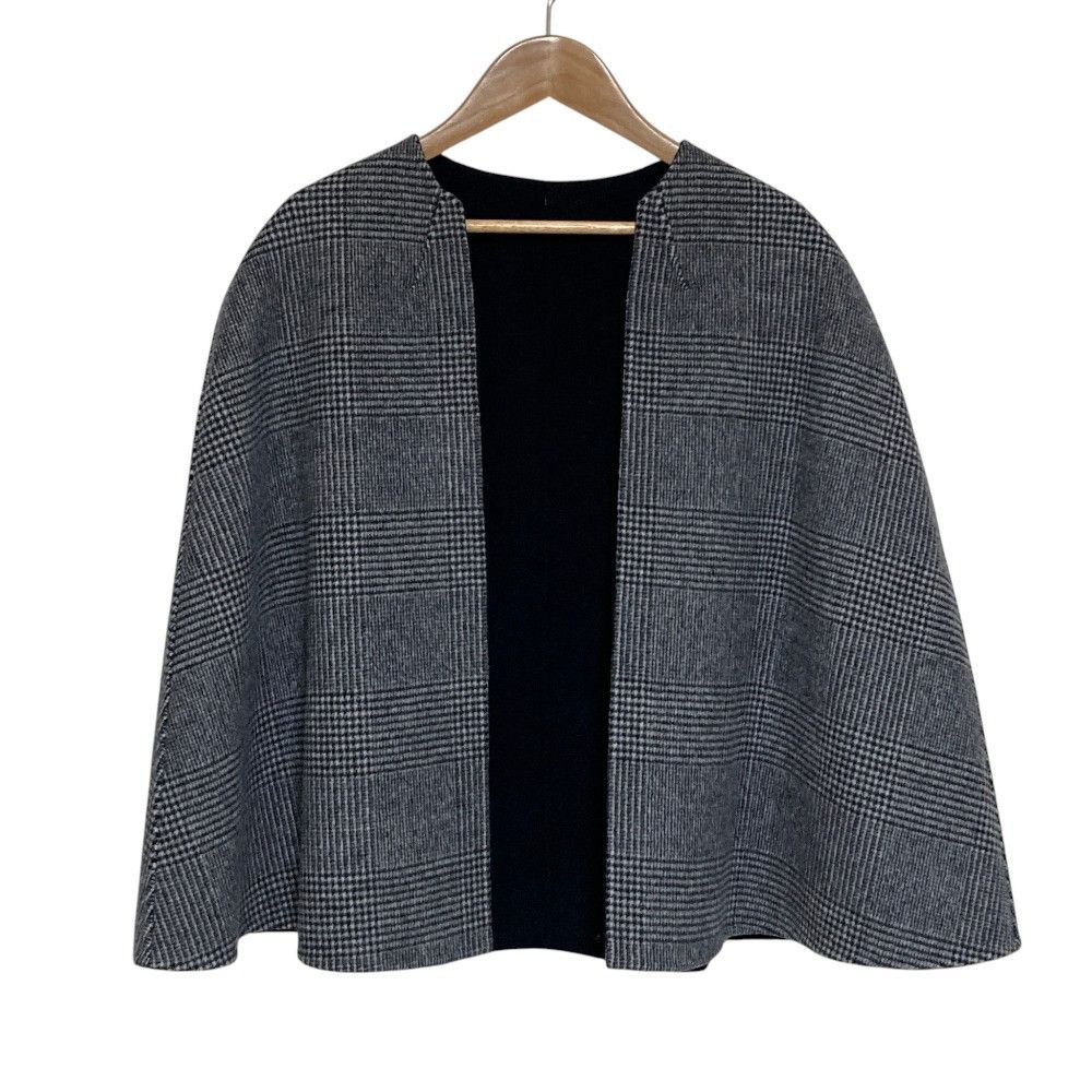 Other Other Drawer Reversible Wool Poncho Coat Textile Outerwear 6522-299-0741 DUTY FREE for USA Size ONE SIZE - 11 Thumbnail
