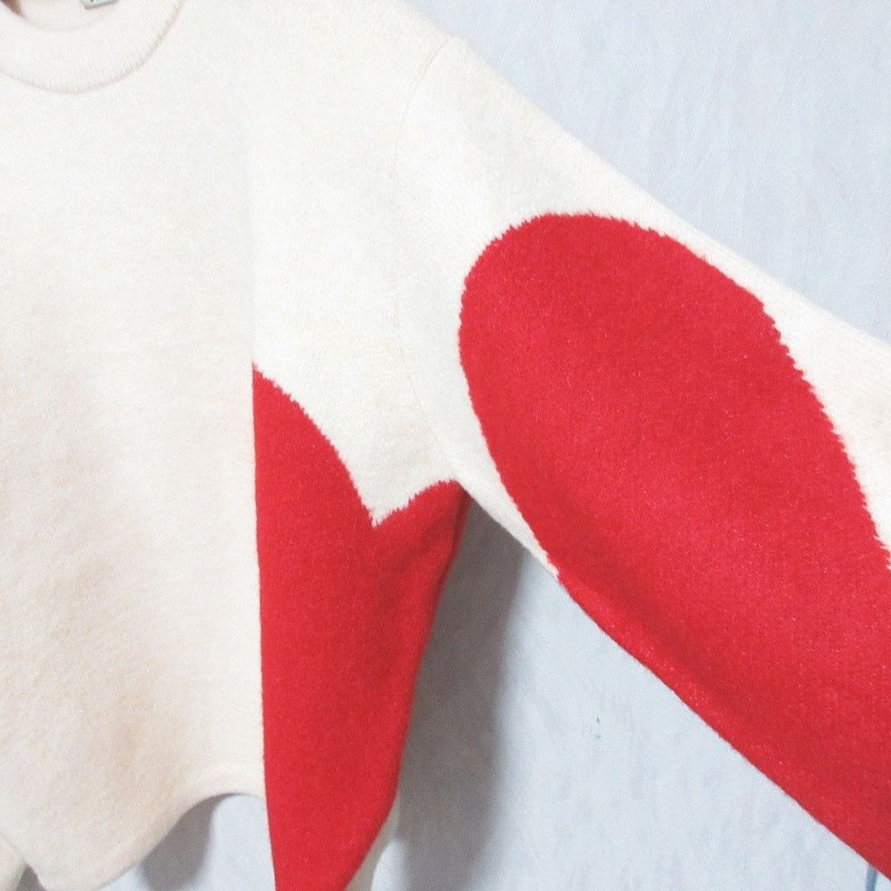 Other Other NKNIT Heart Pattern Knit Sweater Textile Tops NKNIT23AW-N36 DUTY FREE for USA Size ONE SIZE - 4 Thumbnail