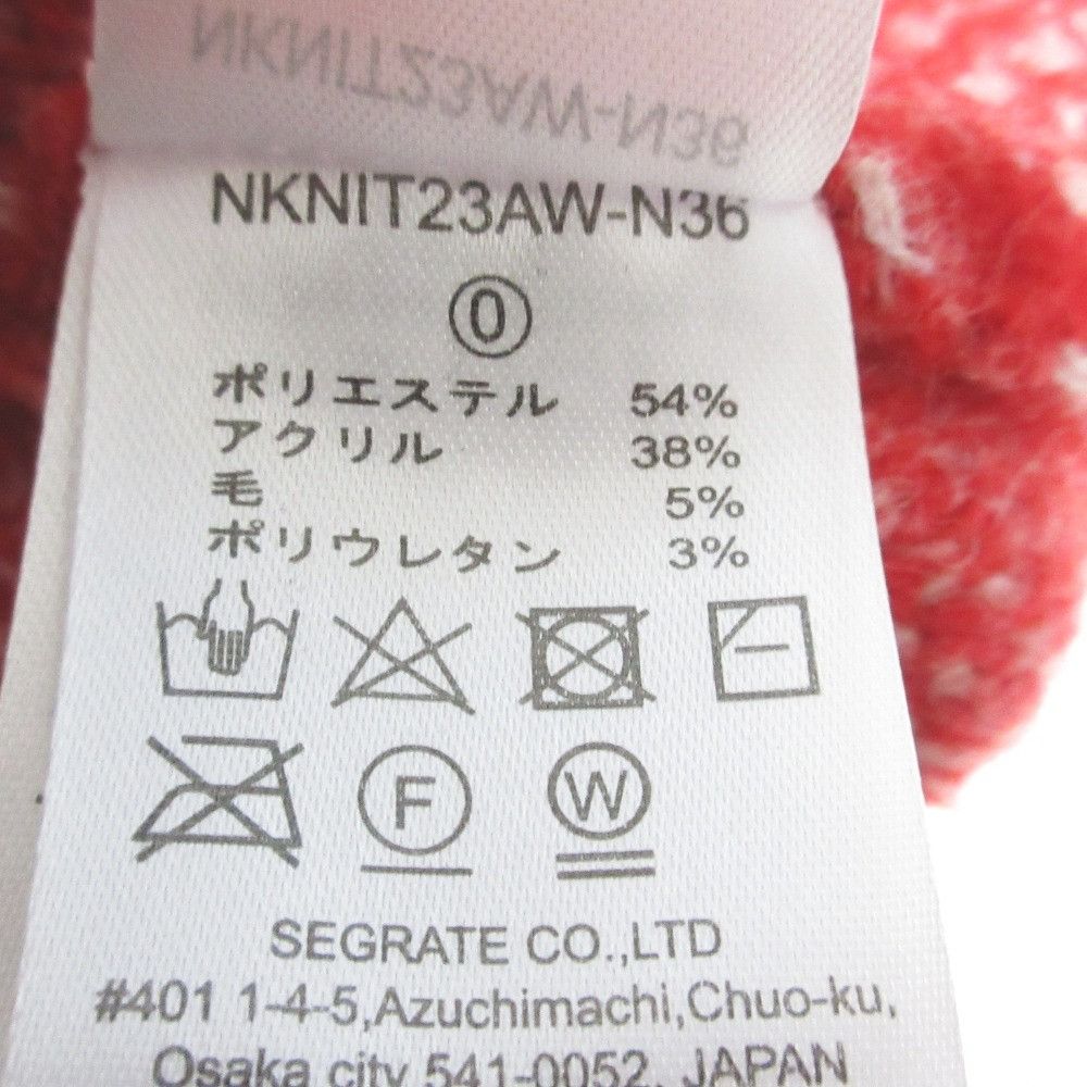 Other Other NKNIT Heart Pattern Knit Sweater Textile Tops NKNIT23AW-N36 DUTY FREE for USA Size ONE SIZE - 7 Thumbnail