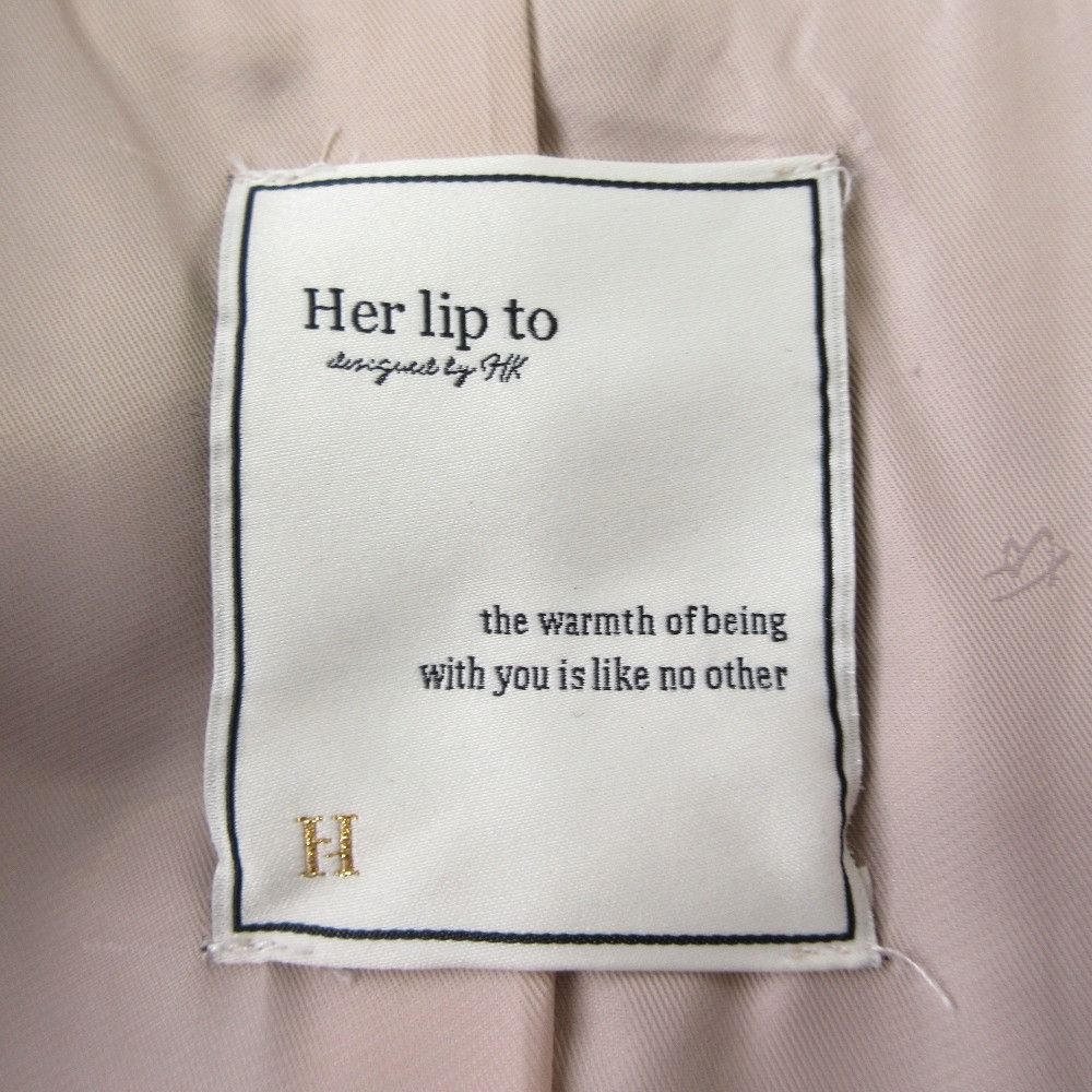 Other Other Her lip to Herringbone Wool Blend Coat Textile Outerwear 1223307066 DUTY FREE for USA Size ONE SIZE - 4 Thumbnail
