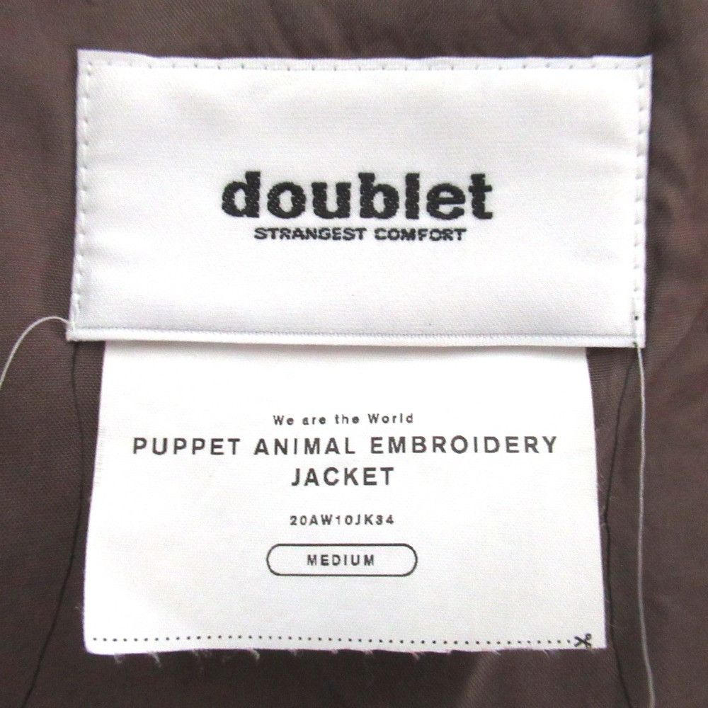 Other Other doublet PUPPET ANIMAL EMBROIDERY Wool Blend Tailored Jacket Others Outerwear 20AW10JK34 DUTY FREE for USA Size ONE SIZE - 6 Thumbnail