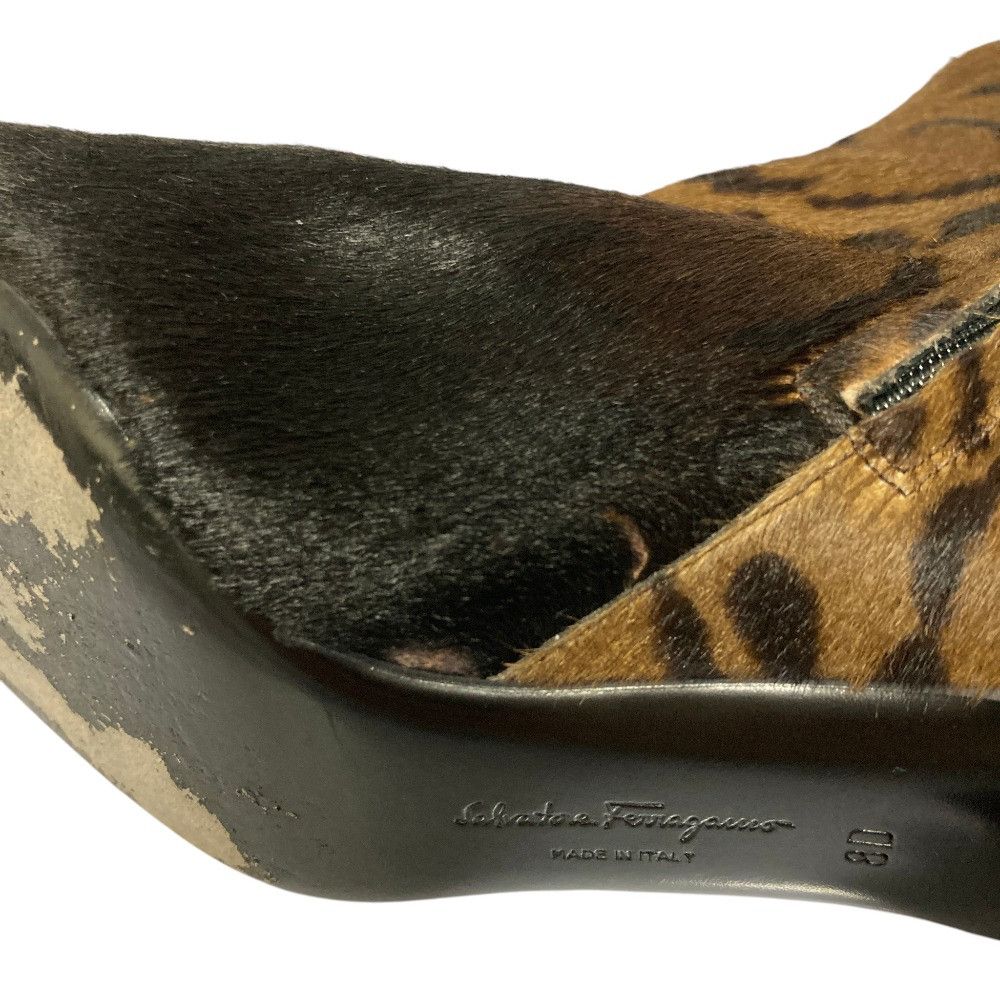 Salvatore Ferragamo Salvatore Ferragamo Salvatore Ferragamo Calf Hair Short Boots Fur Shoes DUTY FREE for USA Size ONE SIZE - 13 Thumbnail
