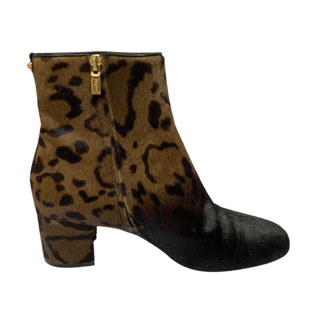 Salvatore Ferragamo Salvatore Ferragamo Salvatore Ferragamo Calf Hair Short Boots Fur Shoes DUTY FREE for USA Size ONE SIZE - 4 Thumbnail