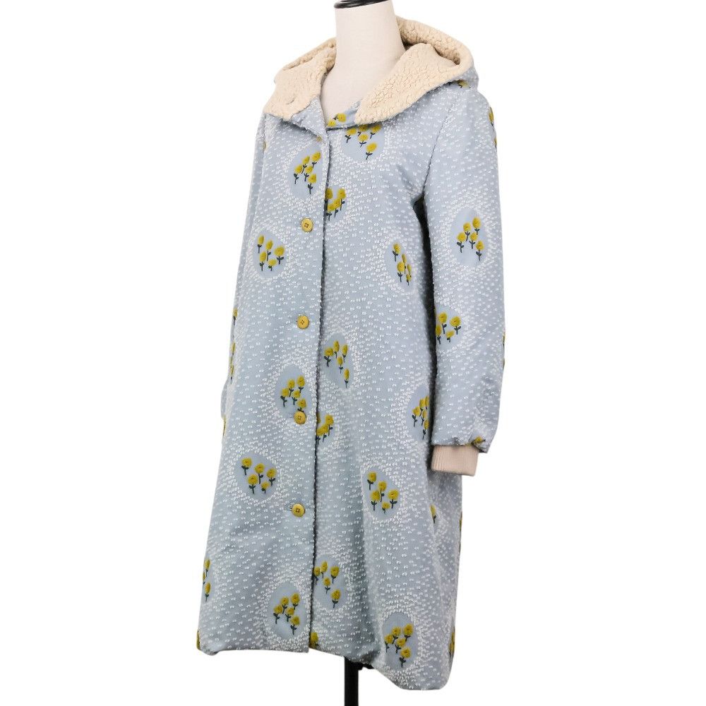 mina perhonen Mina Perhonen mina perhonen ballade embroidered down coat Textile Outerwear xa6634 DUTY FREE for USA Size ONE SIZE - 3 Thumbnail