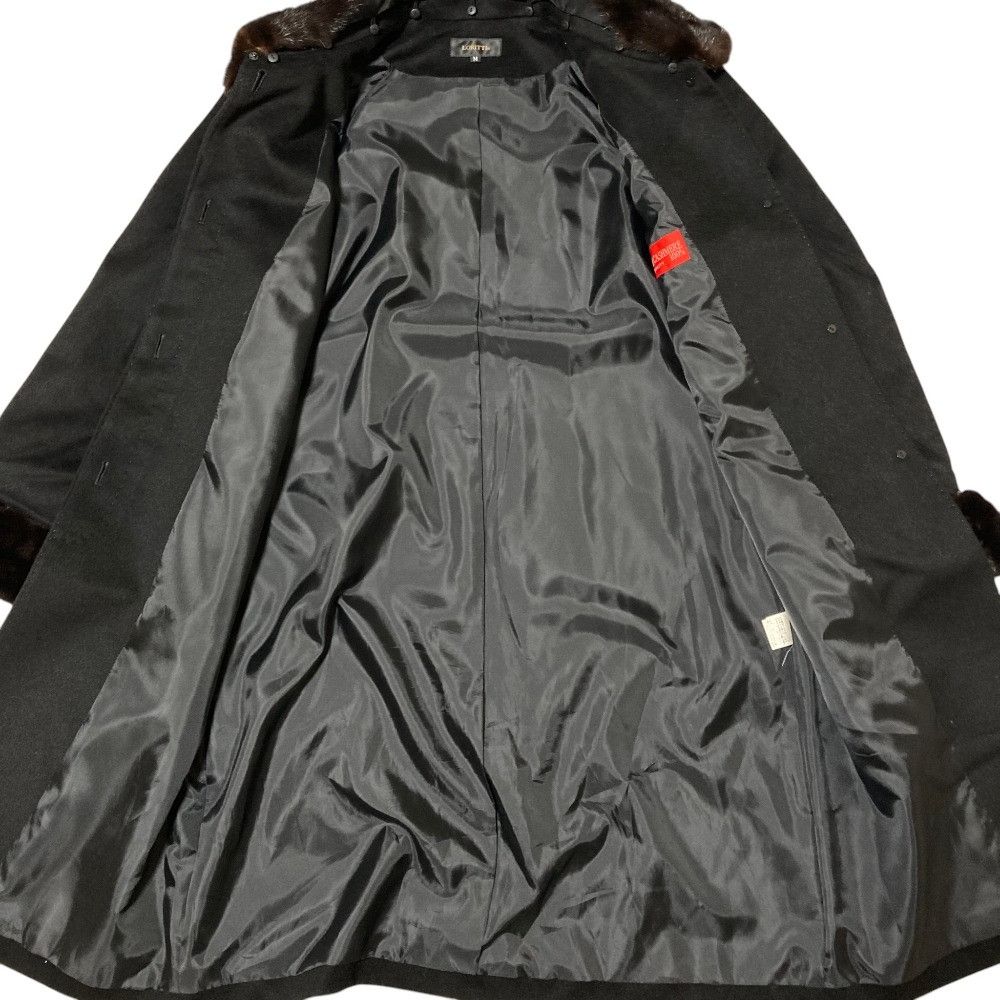 Other Other LORITTI Mink Fur Cashmere Coat Textile Outerwear DUTY FREE for USA Size ONE SIZE - 3 Thumbnail