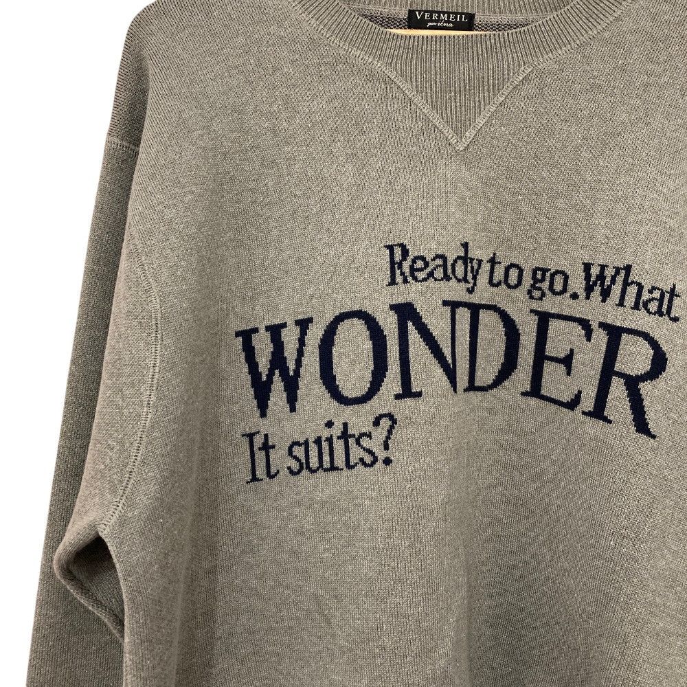 Other Other VERMEIL par iena LOGO Knit Wool Pullover Sweater Textile Tops 25080938583030 DUTY FREE for USA Size ONE SIZE - 2 Thumbnail