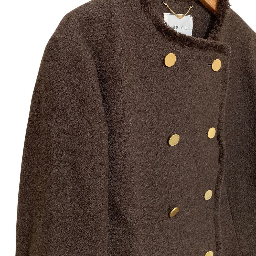 Other Other BEIGE MILLAM Tweed Collarless Jacket Textile Outerwear DUTY FREE for USA Size ONE SIZE - 2 Thumbnail