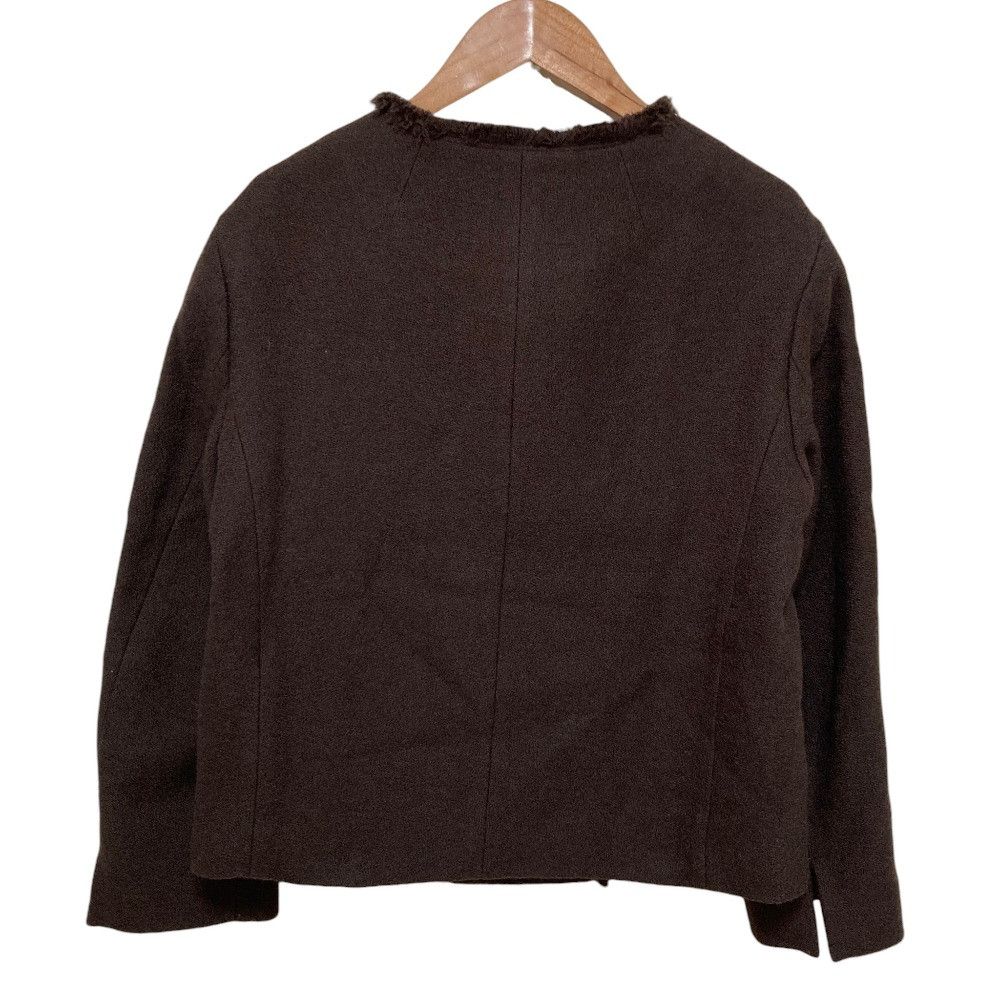 Other Other BEIGE MILLAM Tweed Collarless Jacket Textile Outerwear DUTY FREE for USA Size ONE SIZE - 4 Thumbnail