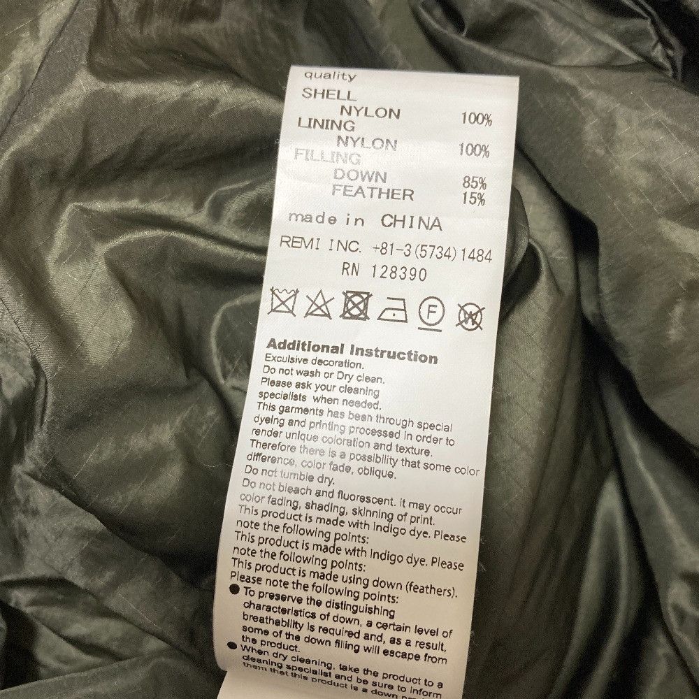 Other Other REMI RELIEF Down Hoodie Jacket Textile Outerwear DUTY FREE for USA Size ONE SIZE - 7 Thumbnail