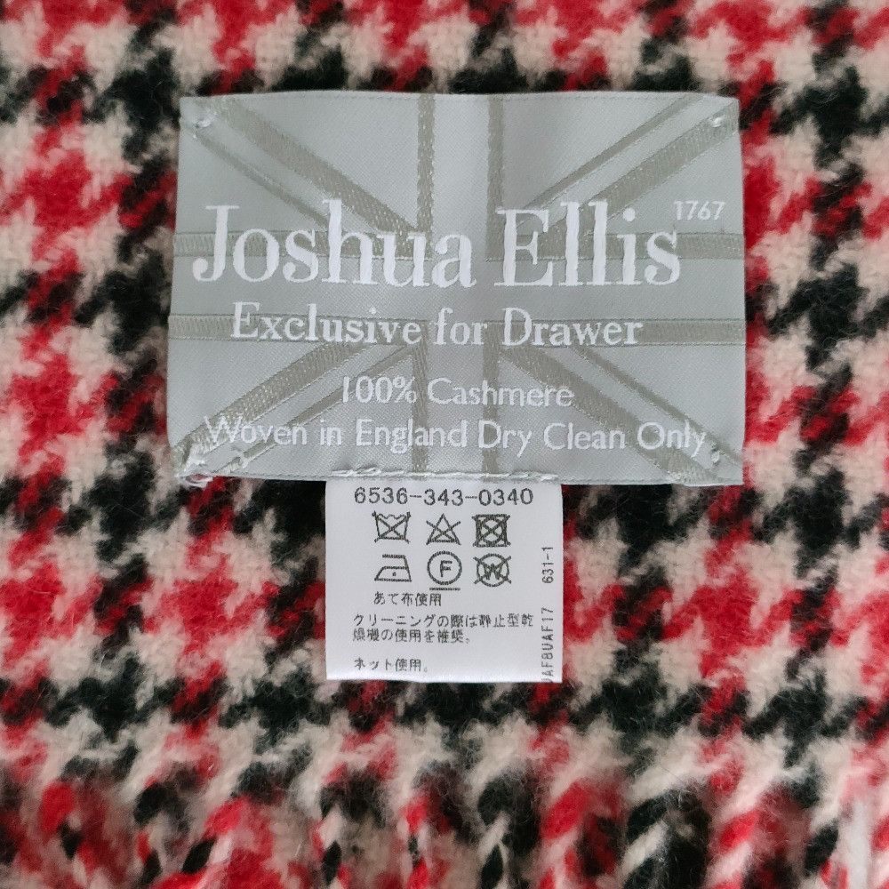 Other Other Joshua Ellis Cashmere Houndstooth Fringe Scarf Textile Scarf DUTY FREE for USA Size ONE SIZE - 3 Thumbnail