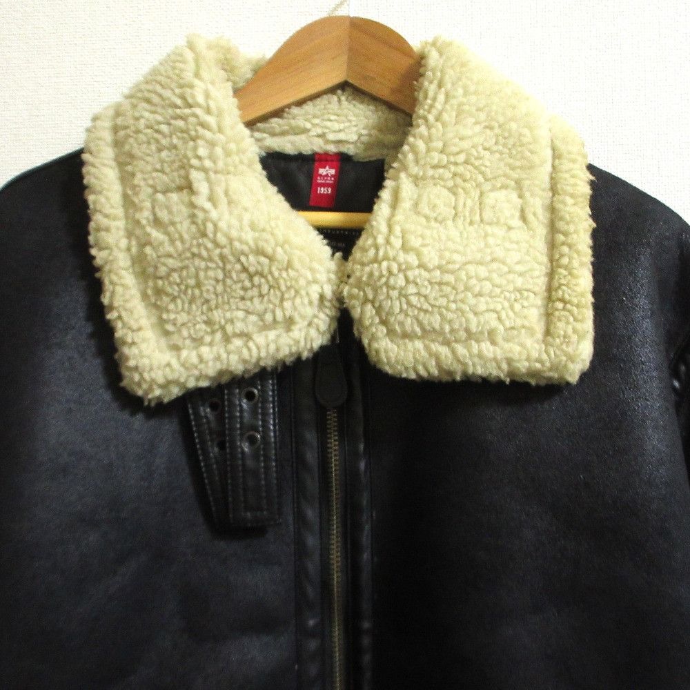 Other Other Alpha Industries Faux Shearling Flight Jacket Plastic / Synthetic Outerwear TA1510-9075 DUTY FREE for USA Size ONE SIZE - 6 Thumbnail