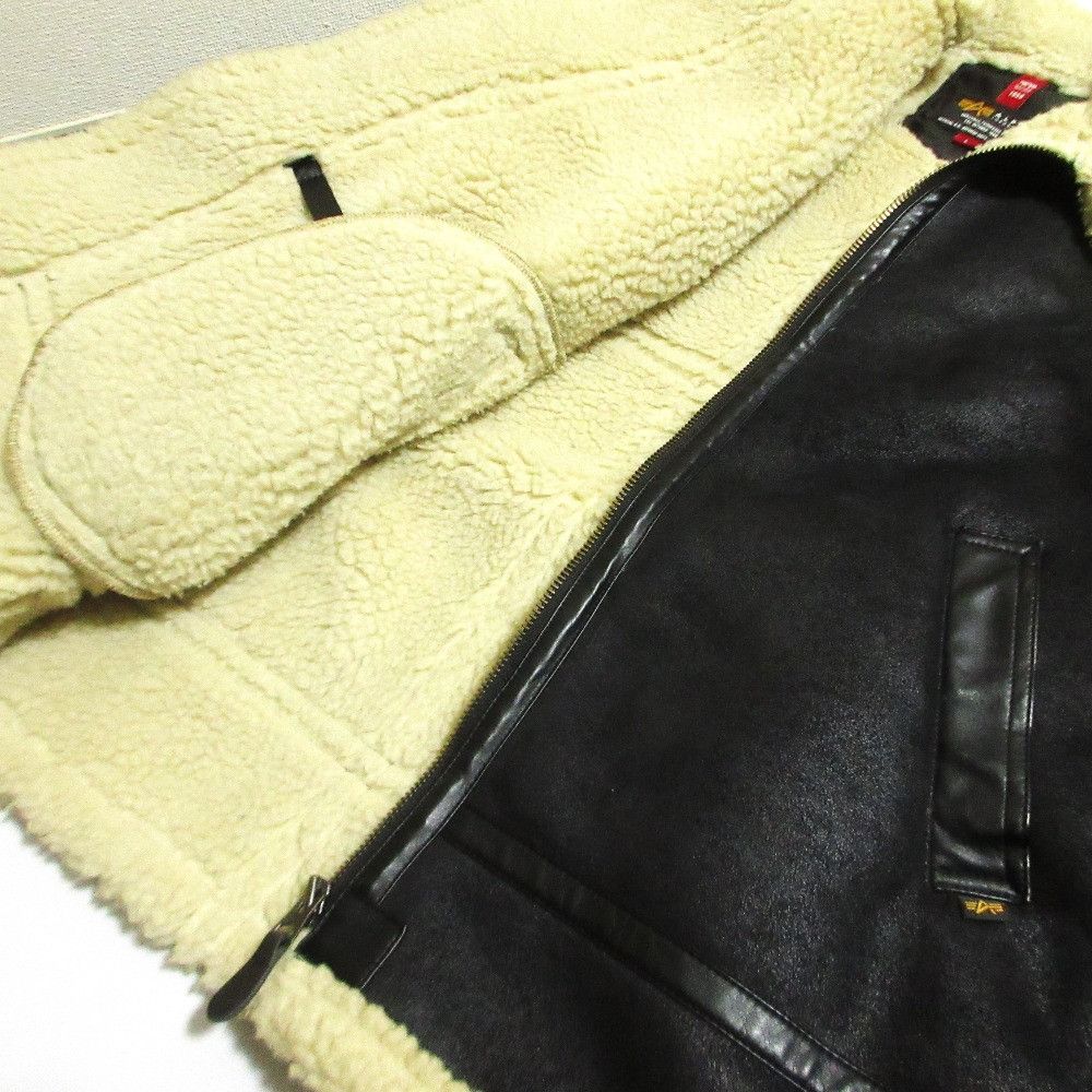 Other Other Alpha Industries Faux Shearling Flight Jacket Plastic / Synthetic Outerwear TA1510-9075 DUTY FREE for USA Size ONE SIZE - 8 Thumbnail