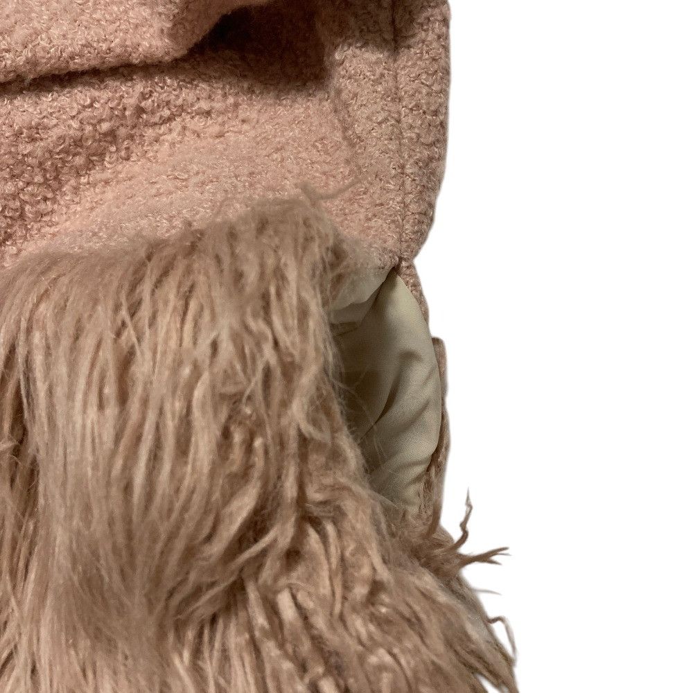 Other Other Blugirl Faux Fur Fringe Collarless Coat Plastic / Synthetic Outerwear DUTY FREE for USA Size ONE SIZE - 4 Thumbnail