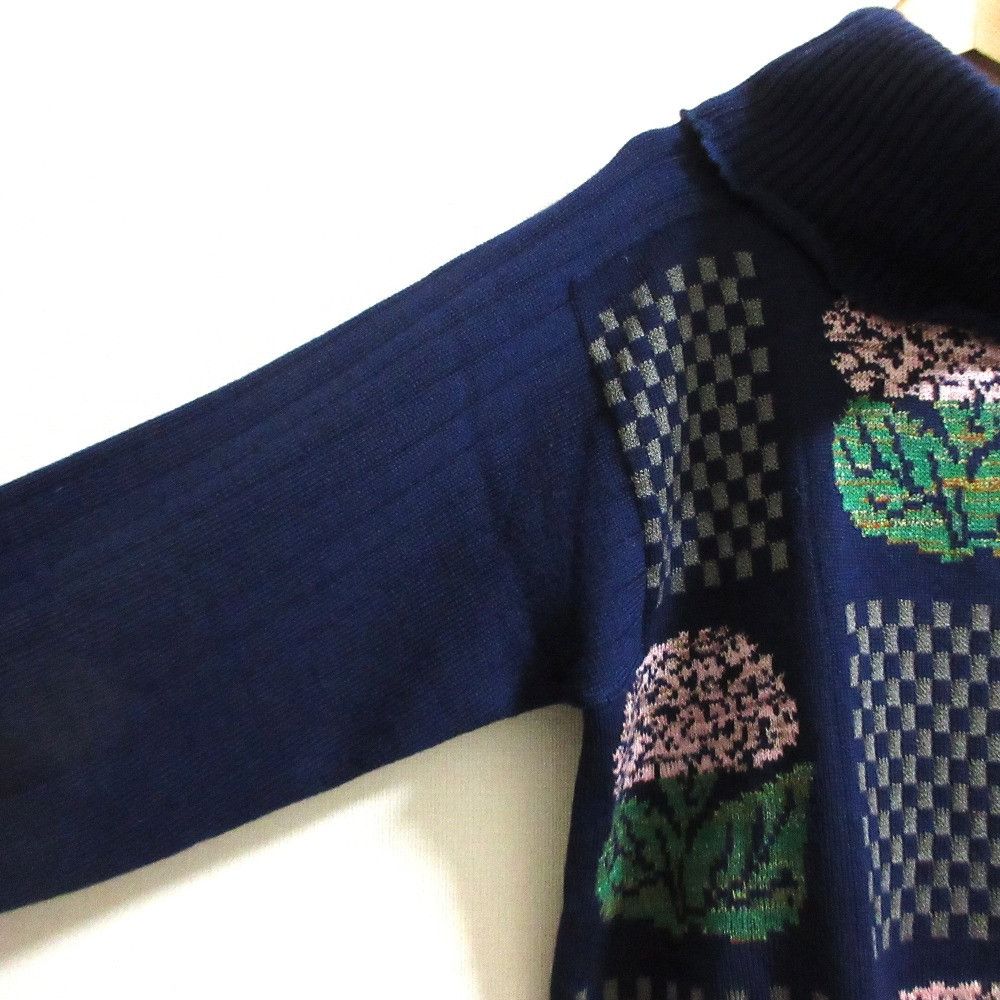 Other Other TOYOKO SAITO Flower Knit Dress Textile Dresses DUTY FREE for USA Size ONE SIZE - 4 Thumbnail