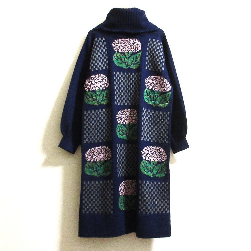 Other Other TOYOKO SAITO Flower Knit Dress Textile Dresses DUTY FREE for USA Size ONE SIZE - 2 Thumbnail