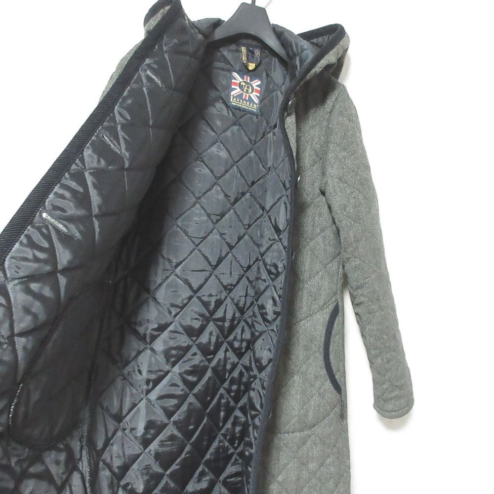 Other Other Lavenham Herringbone Wool Quilted Coat Textile Outerwear 14A-WV-LT DUTY FREE for USA Size ONE SIZE - 4 Thumbnail