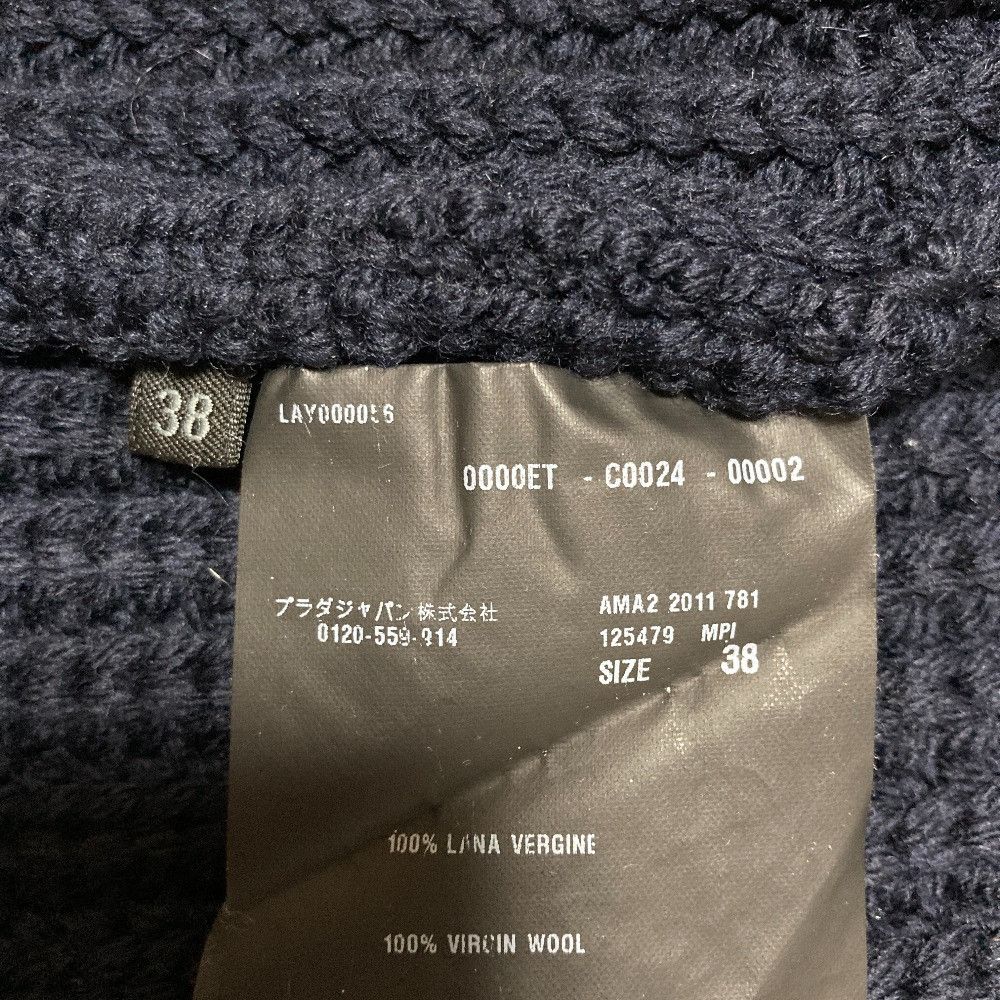Prada Prada Prada Chunky Knit Double Jacket Textile Outerwear DUTY FREE for USA Size ONE SIZE - 7 Thumbnail