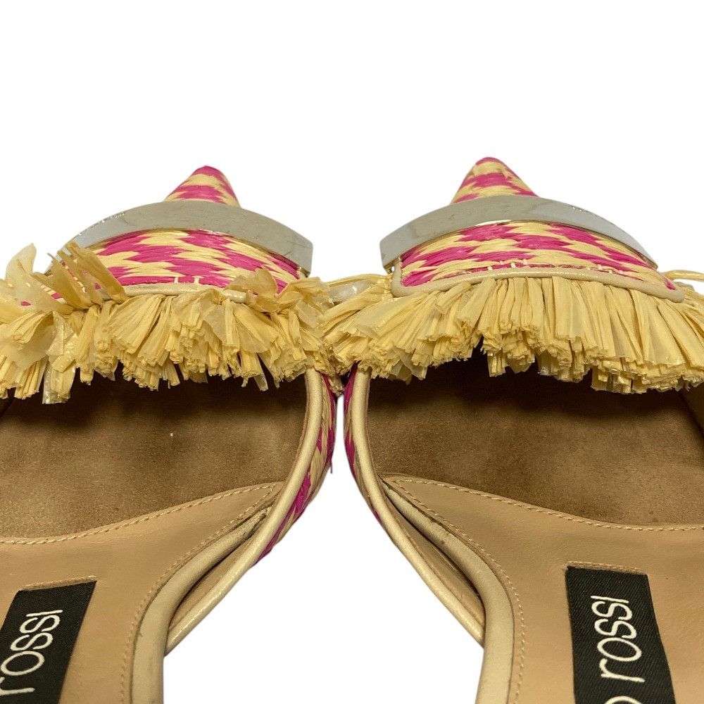 Other Other Sergio Rossi SR1 Raffia Mules Plant-based Shoes DUTY FREE for USA Size ONE SIZE - 10 Thumbnail