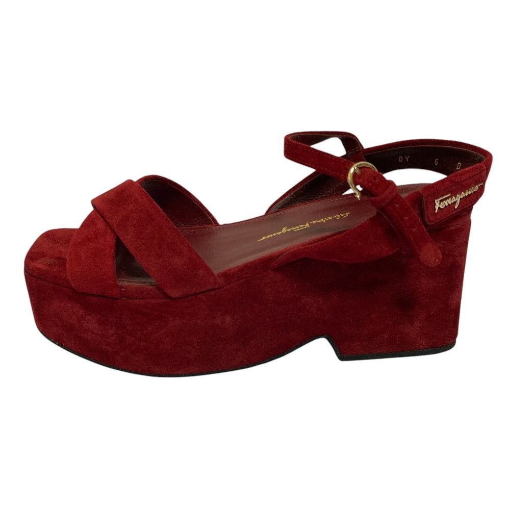 Salvatore Ferragamo Salvatore Ferragamo Salvatore Ferragamo Suede Platform Sandals Leather Shoes DUTY FREE for USA Size ONE SIZE - 3 Thumbnail