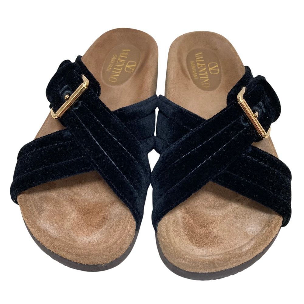 Valentino Valentino Valentino Garavani Leather Slide Sandals Leather Shoes DUTY FREE for USA Size ONE SIZE - 2 Thumbnail