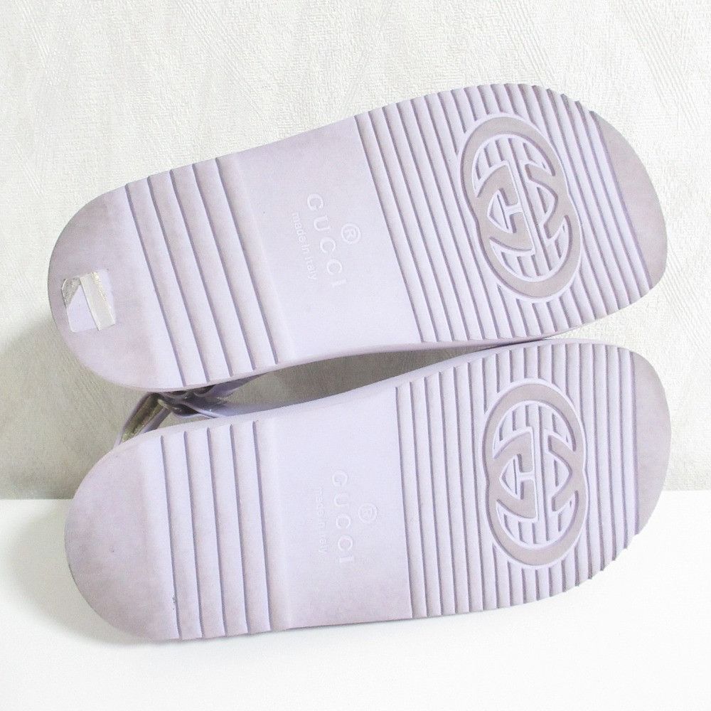 Gucci Gucci Gucci Mini Double G Rubber Sole Sandals Plastic / Synthetic Shoes 660243 DUTY FREE for USA Size ONE SIZE - 7 Thumbnail