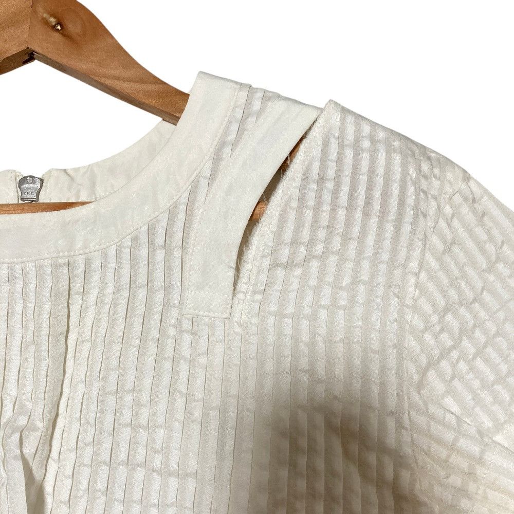Sacai Sacai Sacai Lace Panel Silk Chiffon Blouse Textile Tops 16-02575 DUTY FREE for USA Size ONE SIZE - 3 Thumbnail