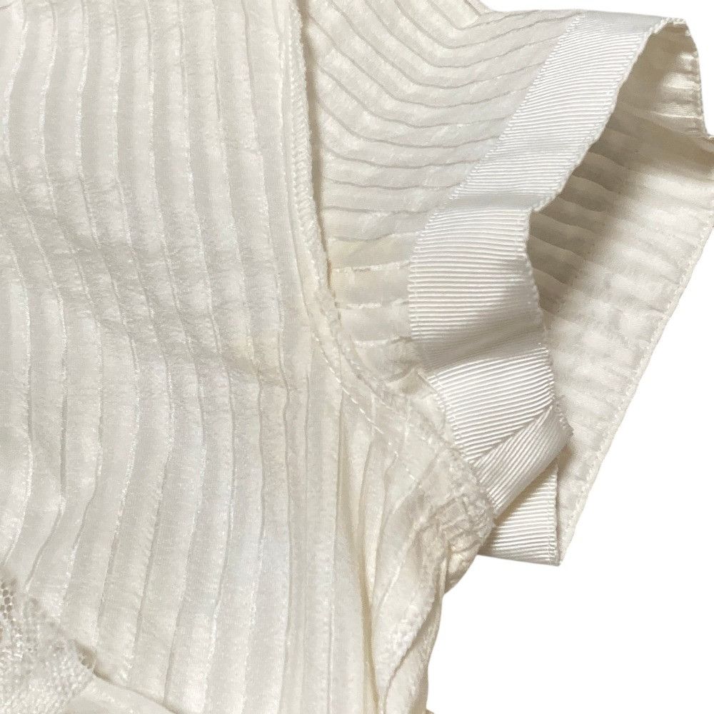 Sacai Sacai Sacai Lace Panel Silk Chiffon Blouse Textile Tops 16-02575 DUTY FREE for USA Size ONE SIZE - 9 Thumbnail