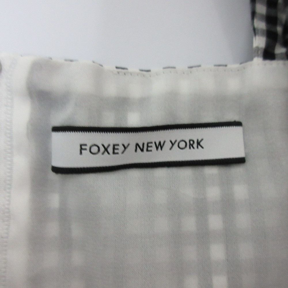 Other Other FOXEY NEW YORK EMPIRE CHECK Sleeveless Blouse Textile Tops 40088 DUTY FREE for USA Size ONE SIZE - 7 Thumbnail