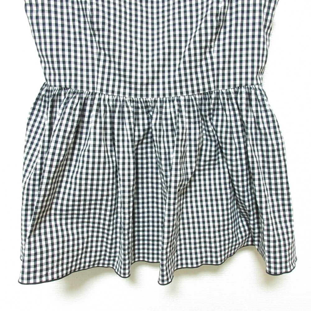 Other Other FOXEY NEW YORK EMPIRE CHECK Sleeveless Blouse Textile Tops 40088 DUTY FREE for USA Size ONE SIZE - 5 Thumbnail