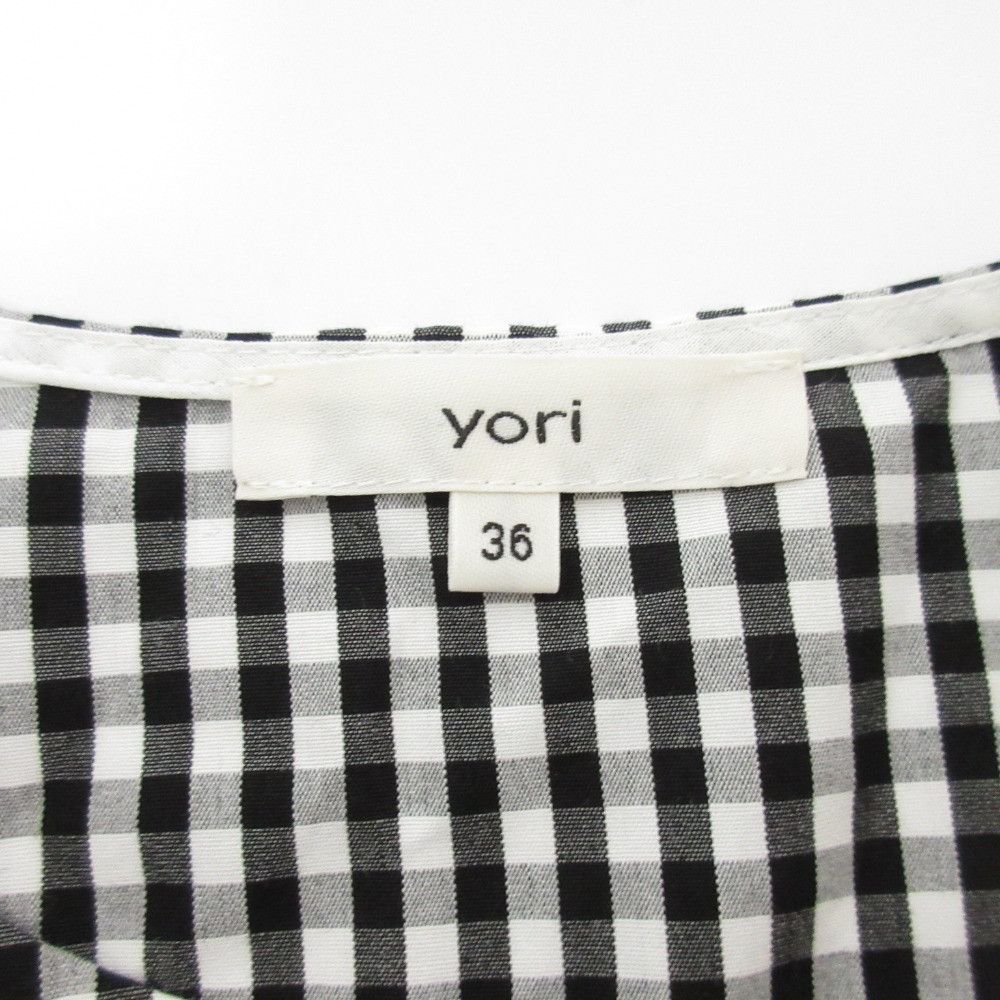 Other Other yori Gingham Balloon Sleeve Blouse Textile Tops YR2221-062SM DUTY FREE for USA Size ONE SIZE - 7 Thumbnail