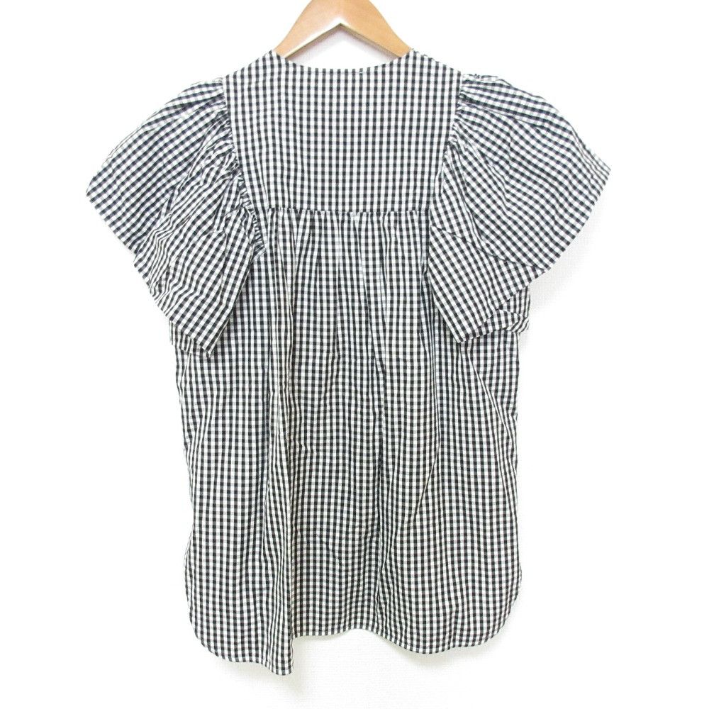 Other Other yori Gingham Balloon Sleeve Blouse Textile Tops YR2221-062SM DUTY FREE for USA Size ONE SIZE - 2 Thumbnail