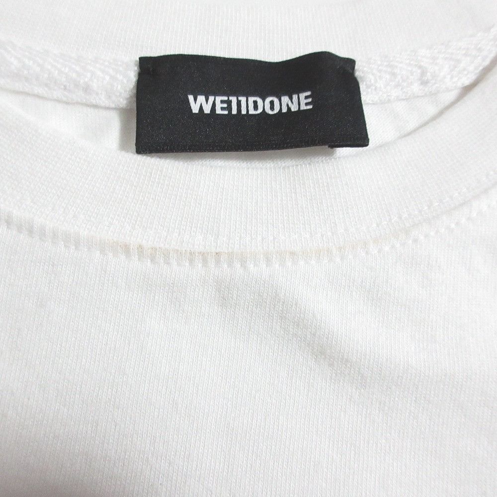 Other Other WE11DONE Cropped Cotton T Shirt Textile T-Shirts WD-TT1-25-779-W-WH DUTY FREE for USA Size ONE SIZE - 10 Thumbnail
