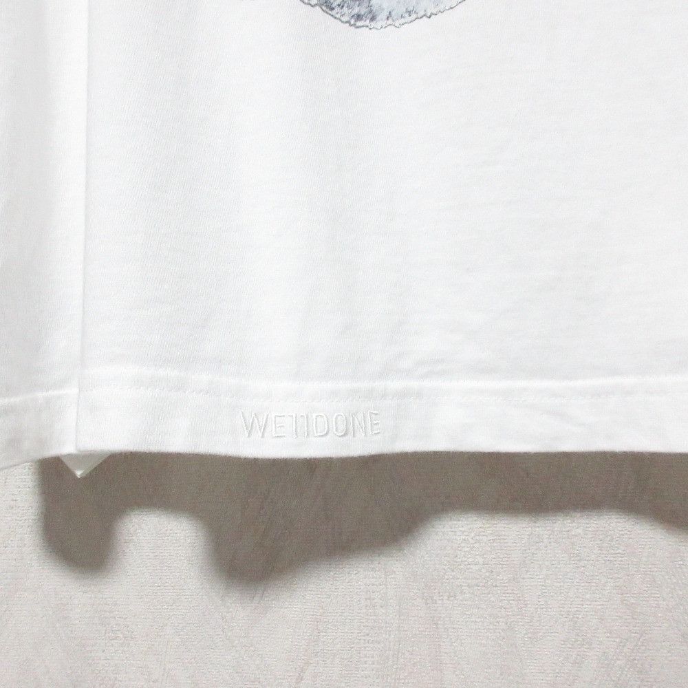 Other Other WE11DONE Cropped Cotton T Shirt Textile T-Shirts WD-TT1-25-779-W-WH DUTY FREE for USA Size ONE SIZE - 5 Thumbnail