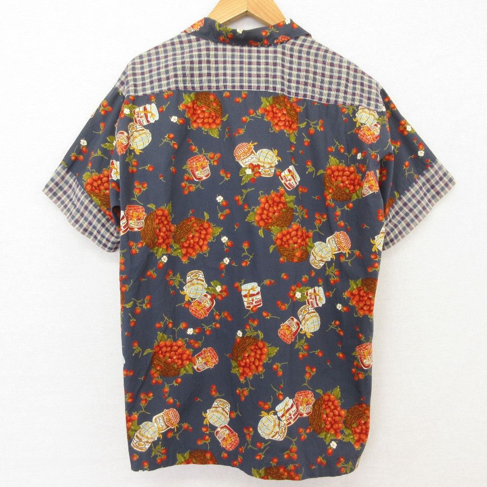 Other Other PINK HOUSE Strawberry Check Patchwork Short Sleeve Shirt Textile Tops DUTY FREE for USA Size ONE SIZE - 2 Thumbnail