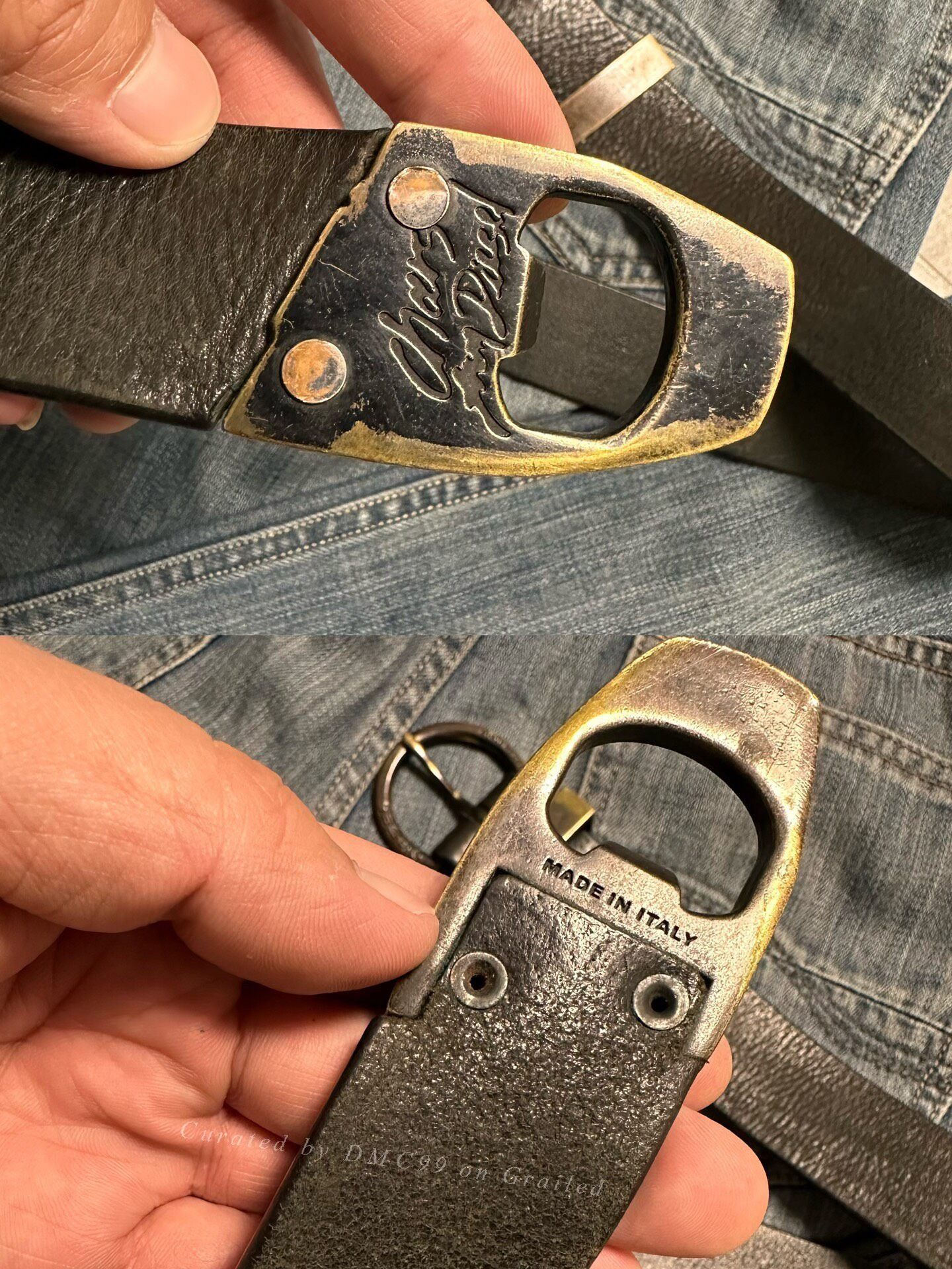 Diesel Vintage Diesel Made in Italy Leather Belt Size ONE SIZE - 8 Thumbnail