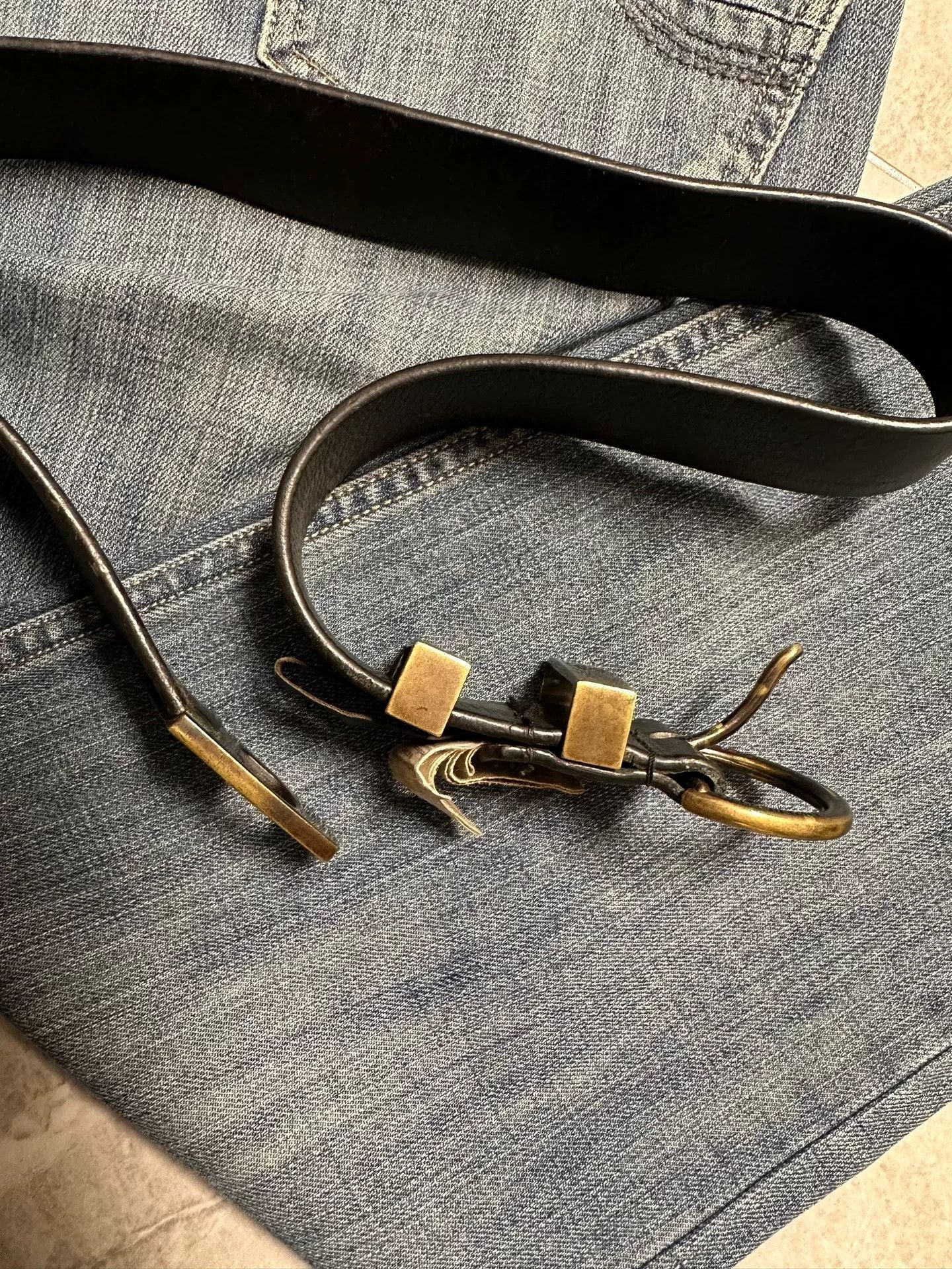 Diesel Vintage Diesel Made in Italy Leather Belt Size ONE SIZE - 4 Thumbnail