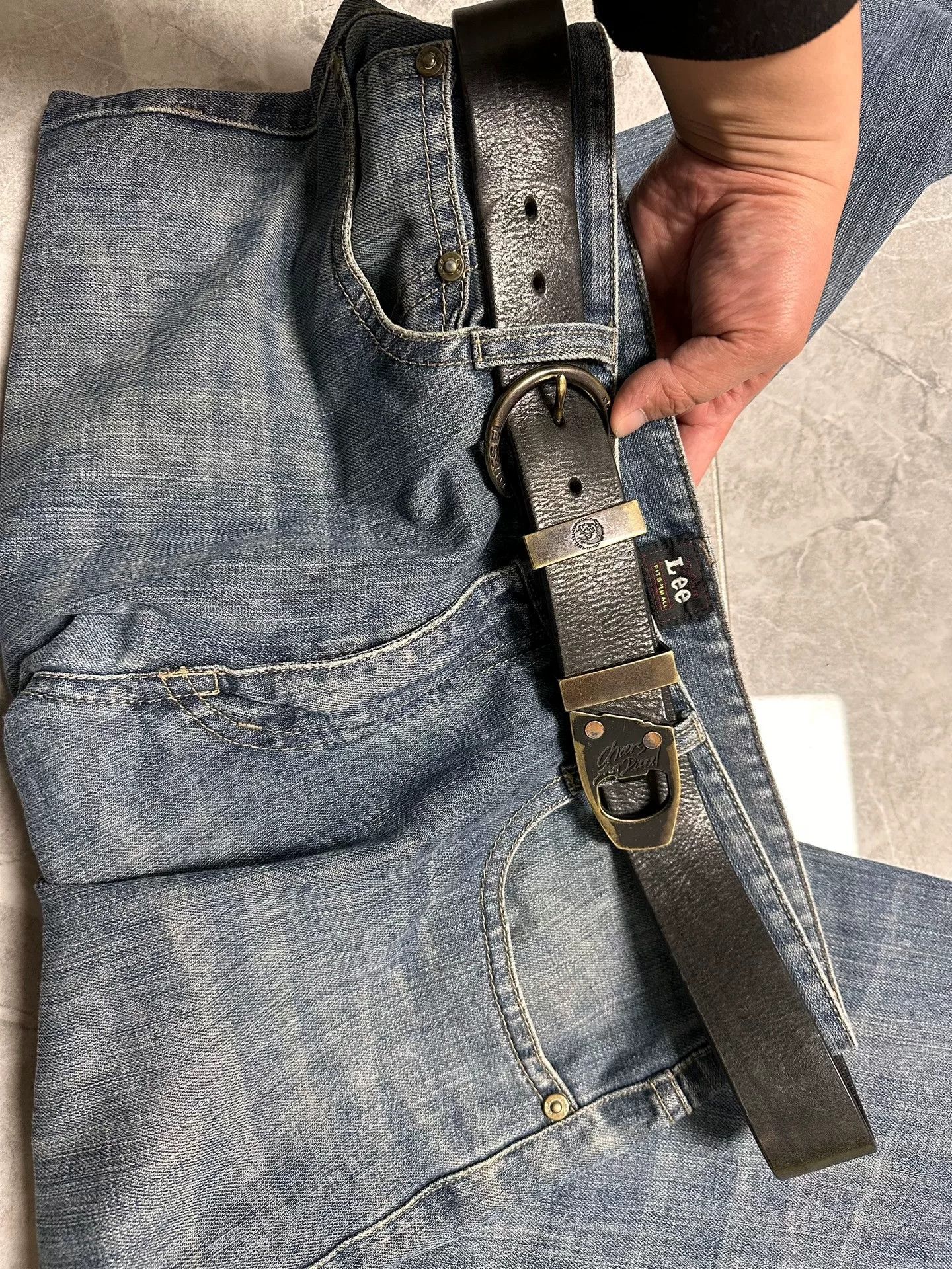 Diesel Vintage Diesel Made in Italy Leather Belt Size ONE SIZE - 5 Thumbnail