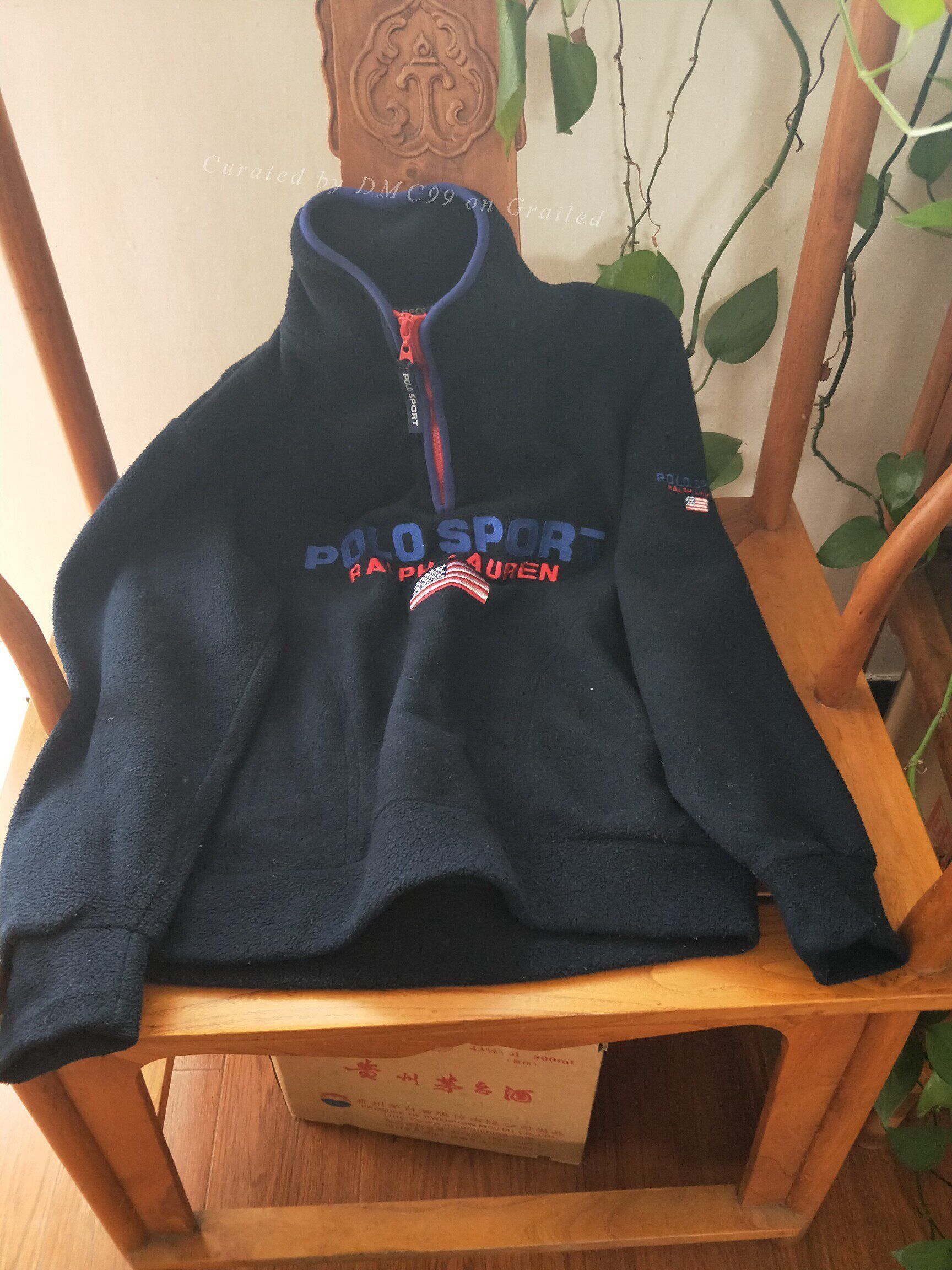 Ralph Lauren Sport Vintage Polo Sport Half-Zip Fleece Jacket Size US M / EU 48-50 / 2 - 3 Thumbnail
