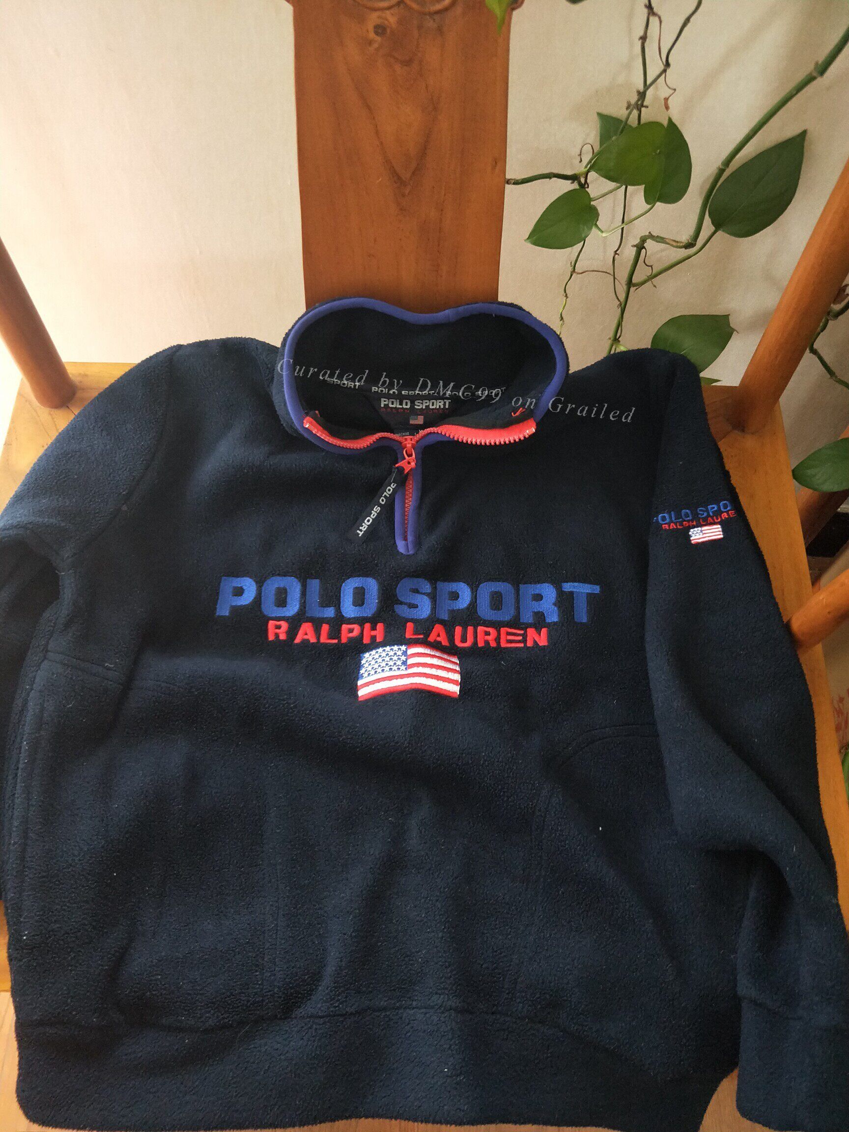 Ralph Lauren Sport Vintage Polo Sport Half-Zip Fleece Jacket Size US M / EU 48-50 / 2 - 4 Thumbnail